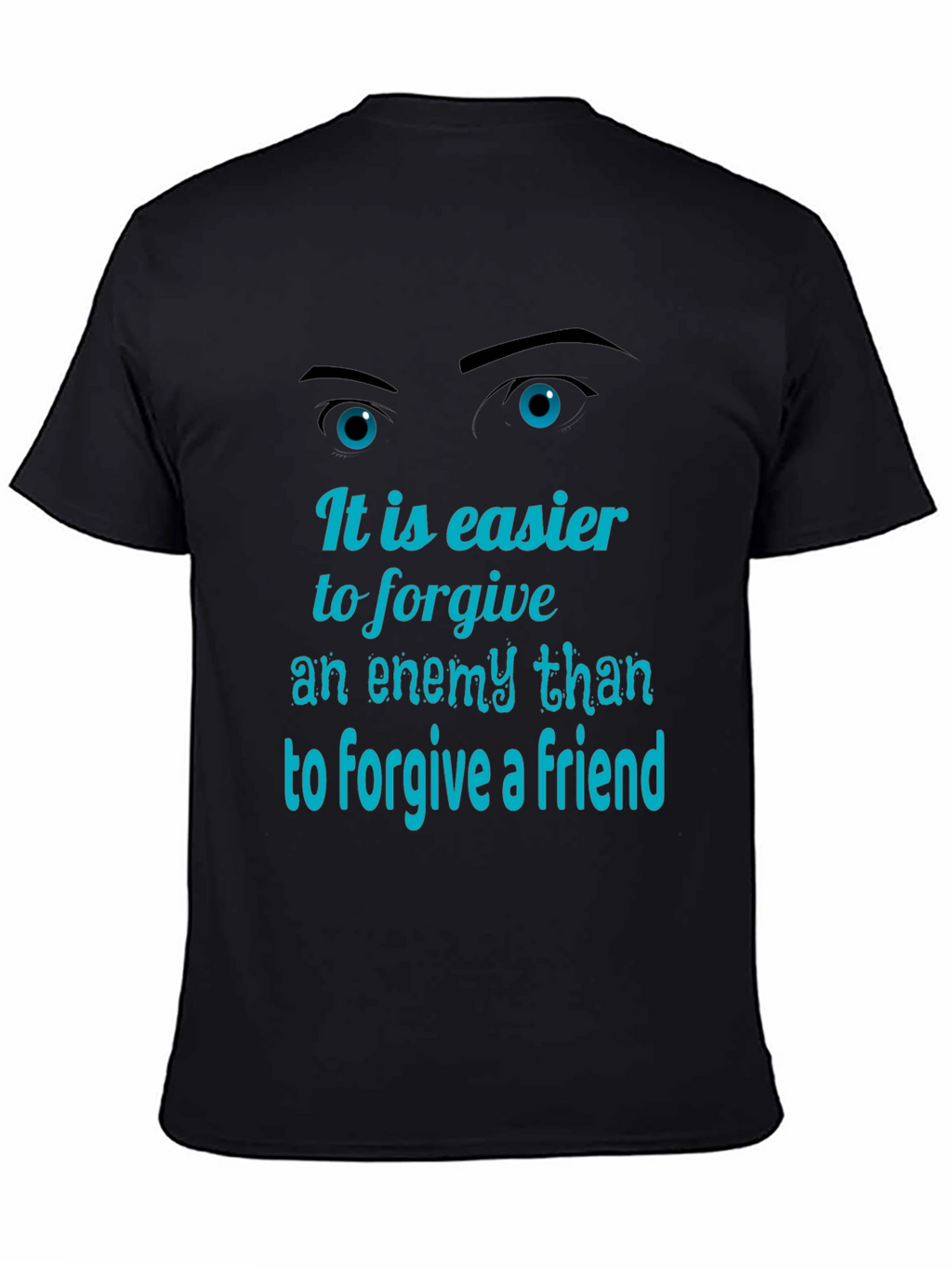 Forgiveness Graphic Tee - Mens Black T-Shirt