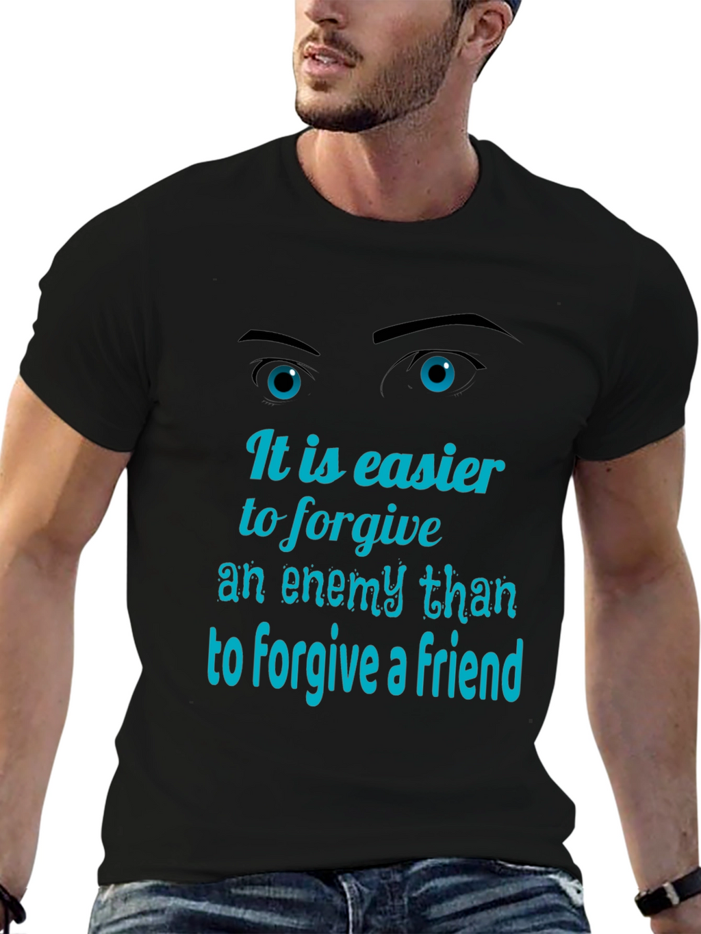 Forgiveness Graphic Tee - Mens Black T-Shirt