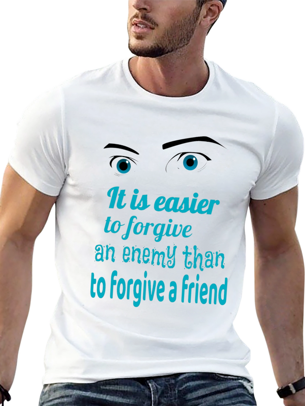 Forgiveness Graphic Tee - Mens Black T-Shirt