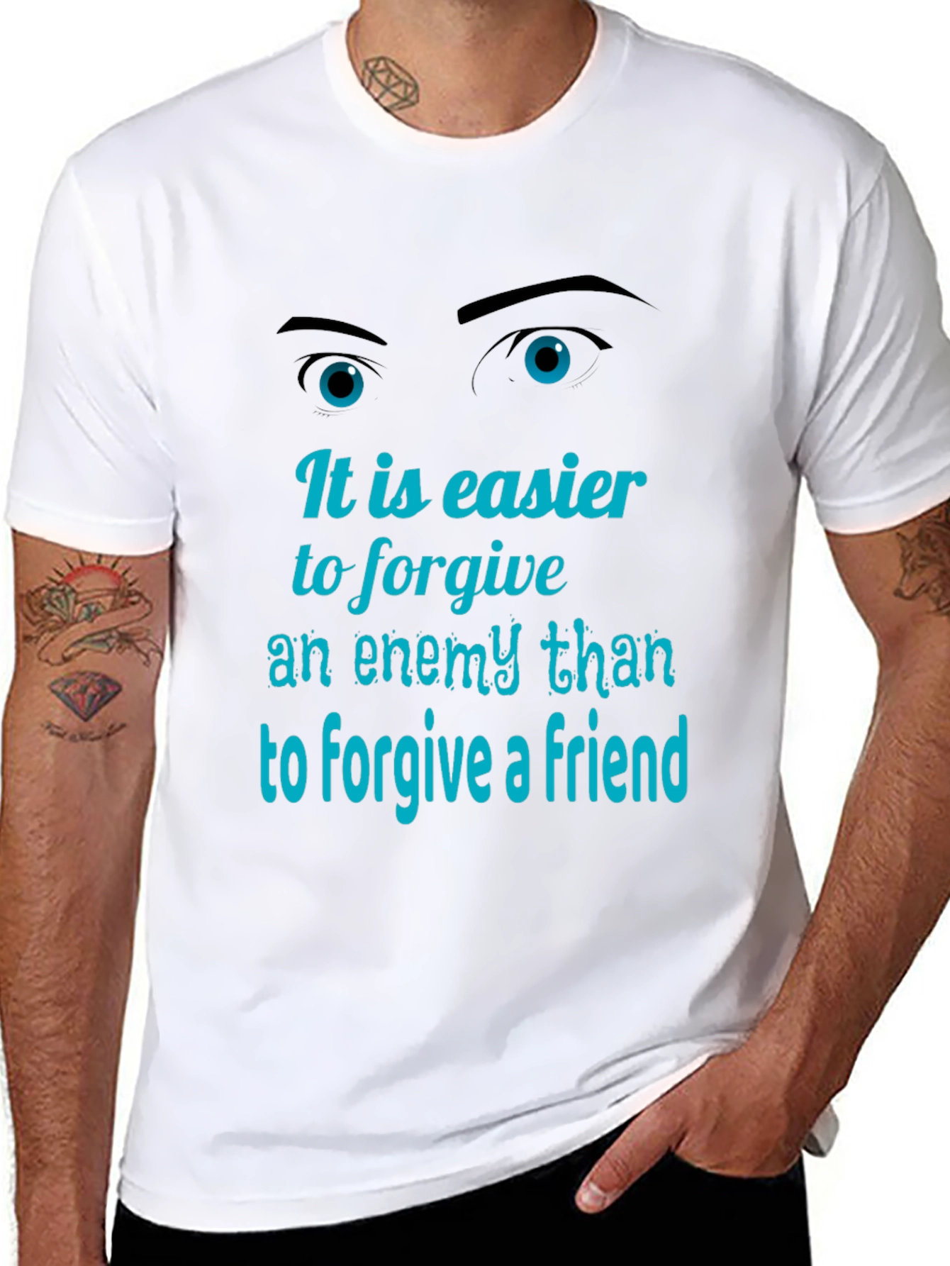 Forgiveness Graphic Tee - Mens Black T-Shirt
