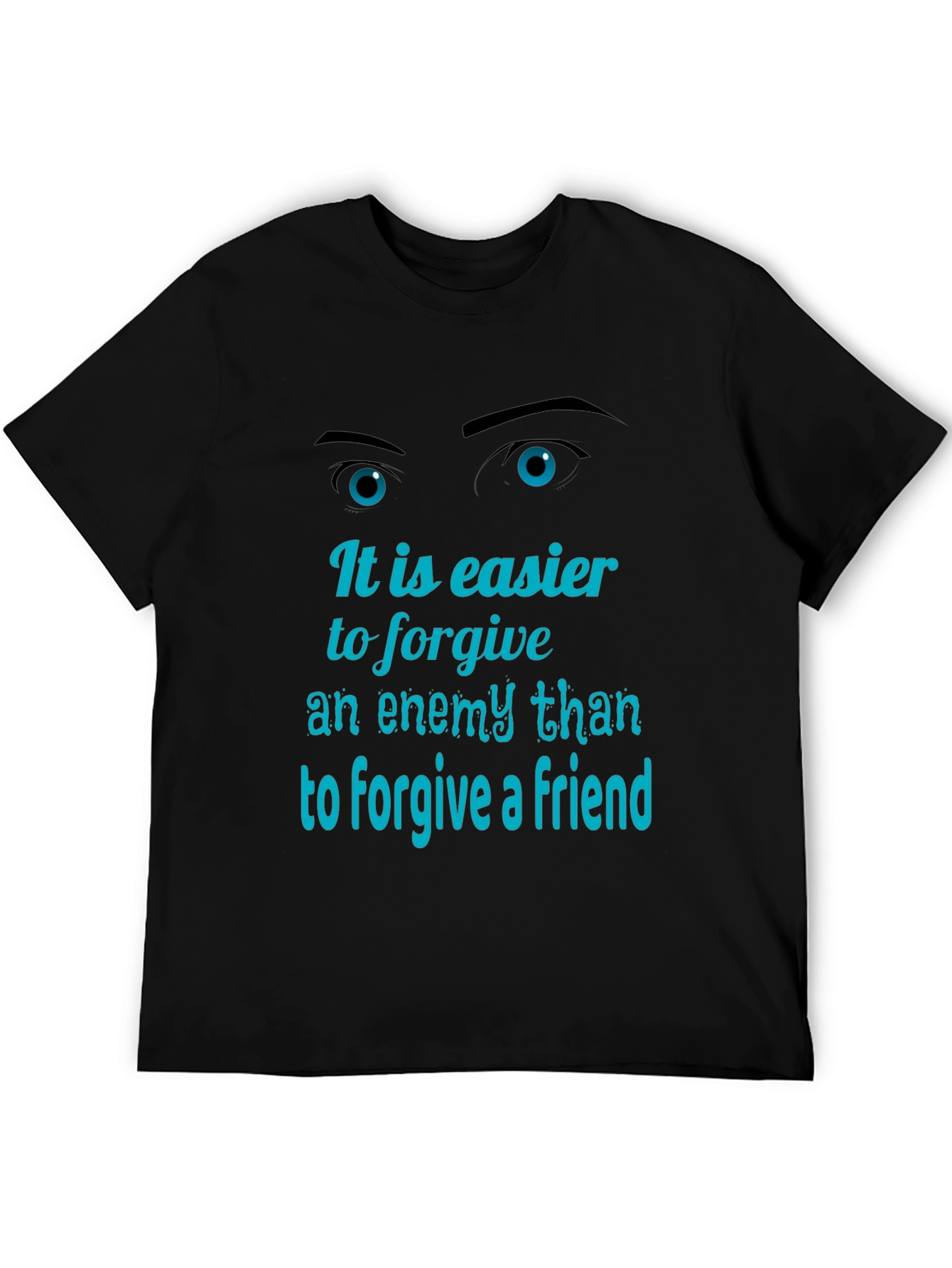 Forgiveness Graphic Tee - Mens Black T-Shirt