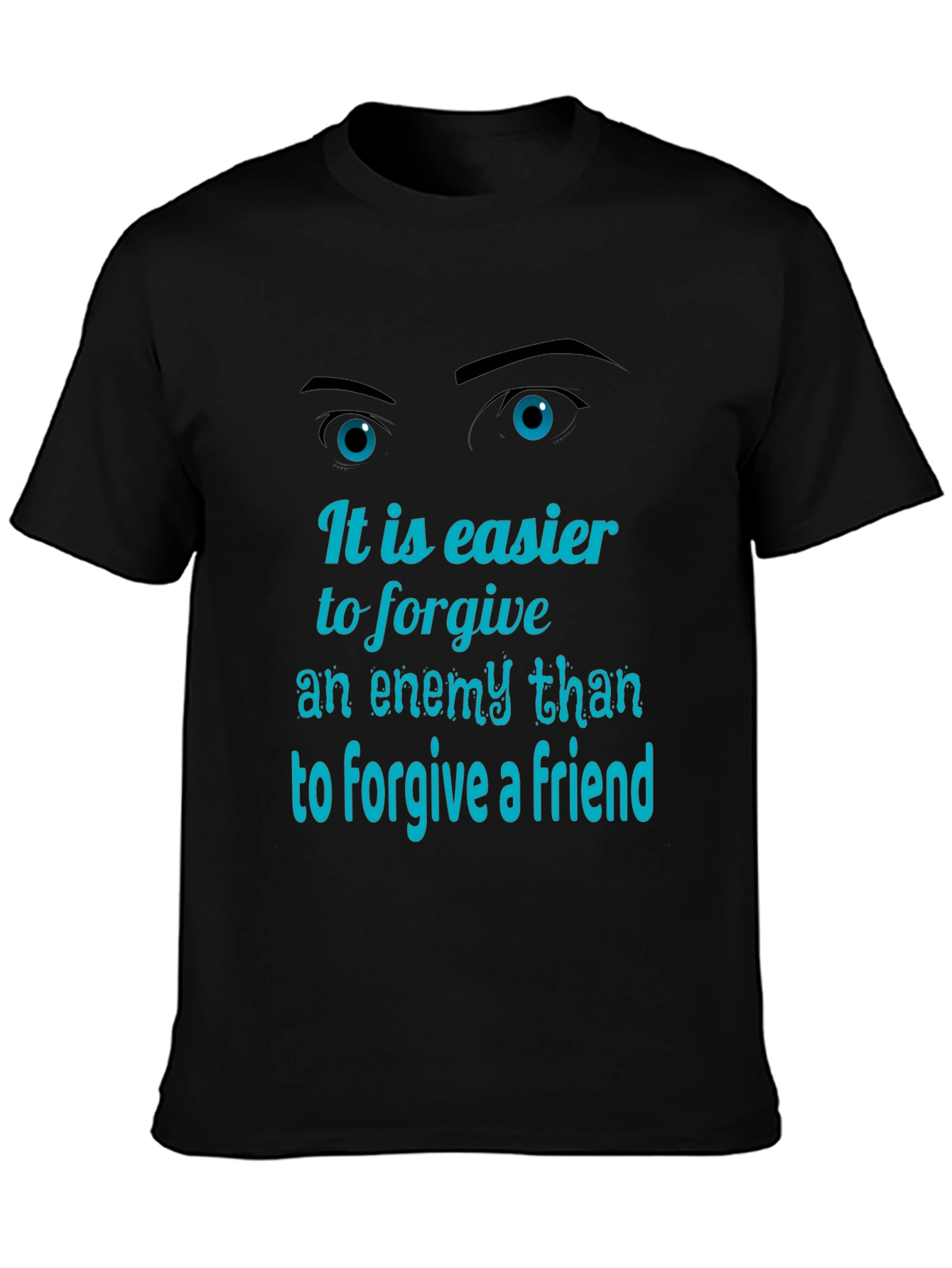 Forgiveness Graphic Tee - Mens Black T-Shirt