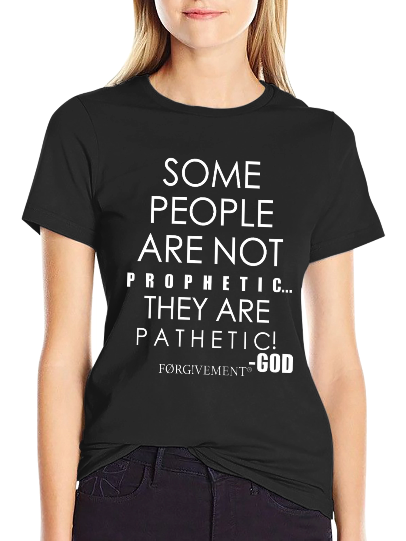 Funny Christian Graphic T-Shirt - Prophetic/Pathetic