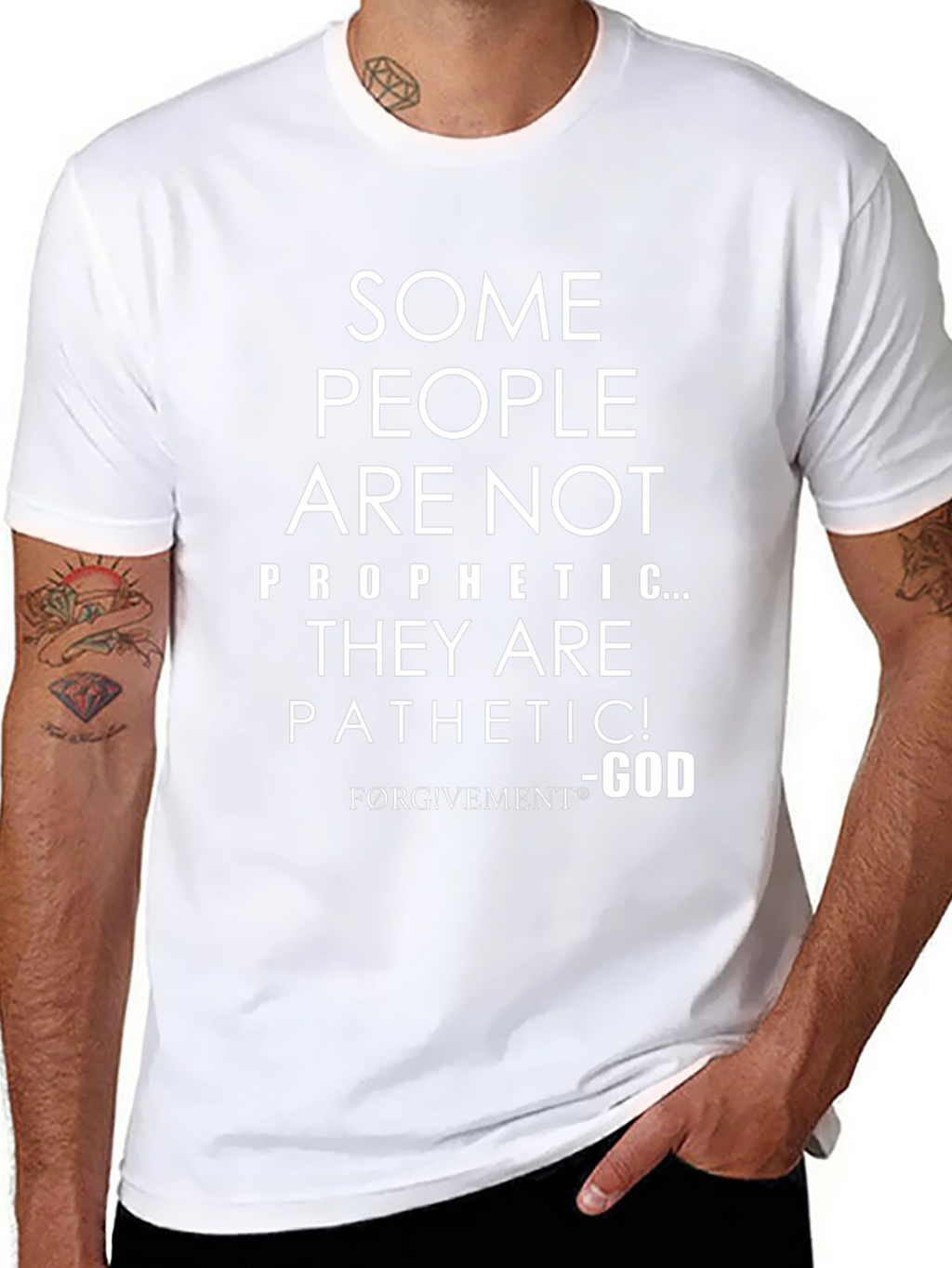 Funny Christian Graphic T-Shirt - Prophetic/Pathetic