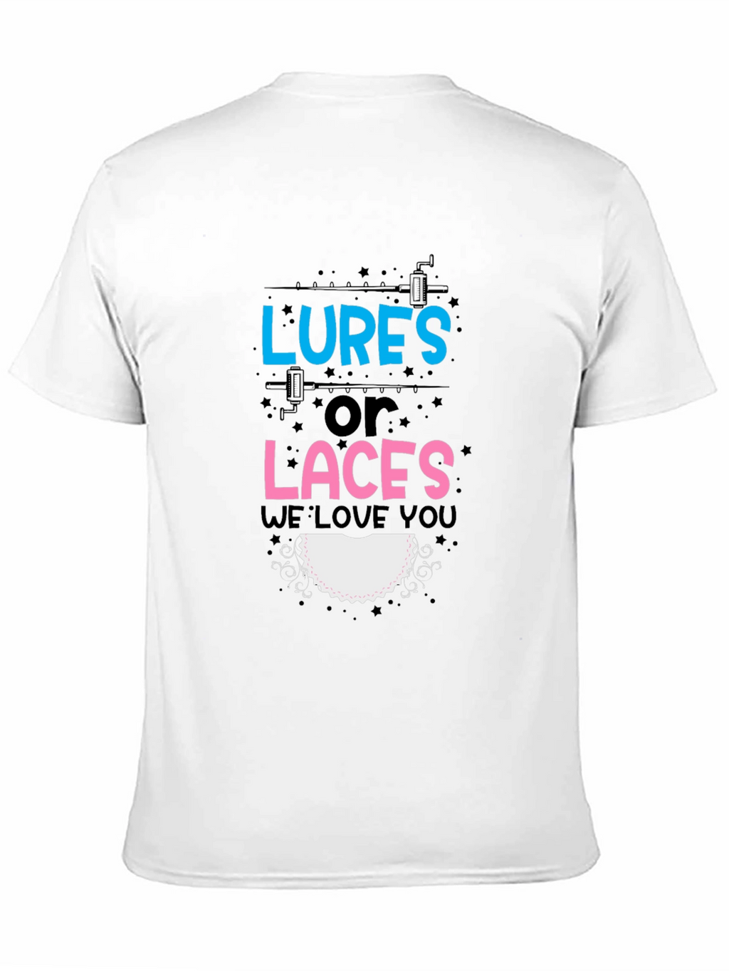 Lures or Laces Gender Reveal T-Shirt