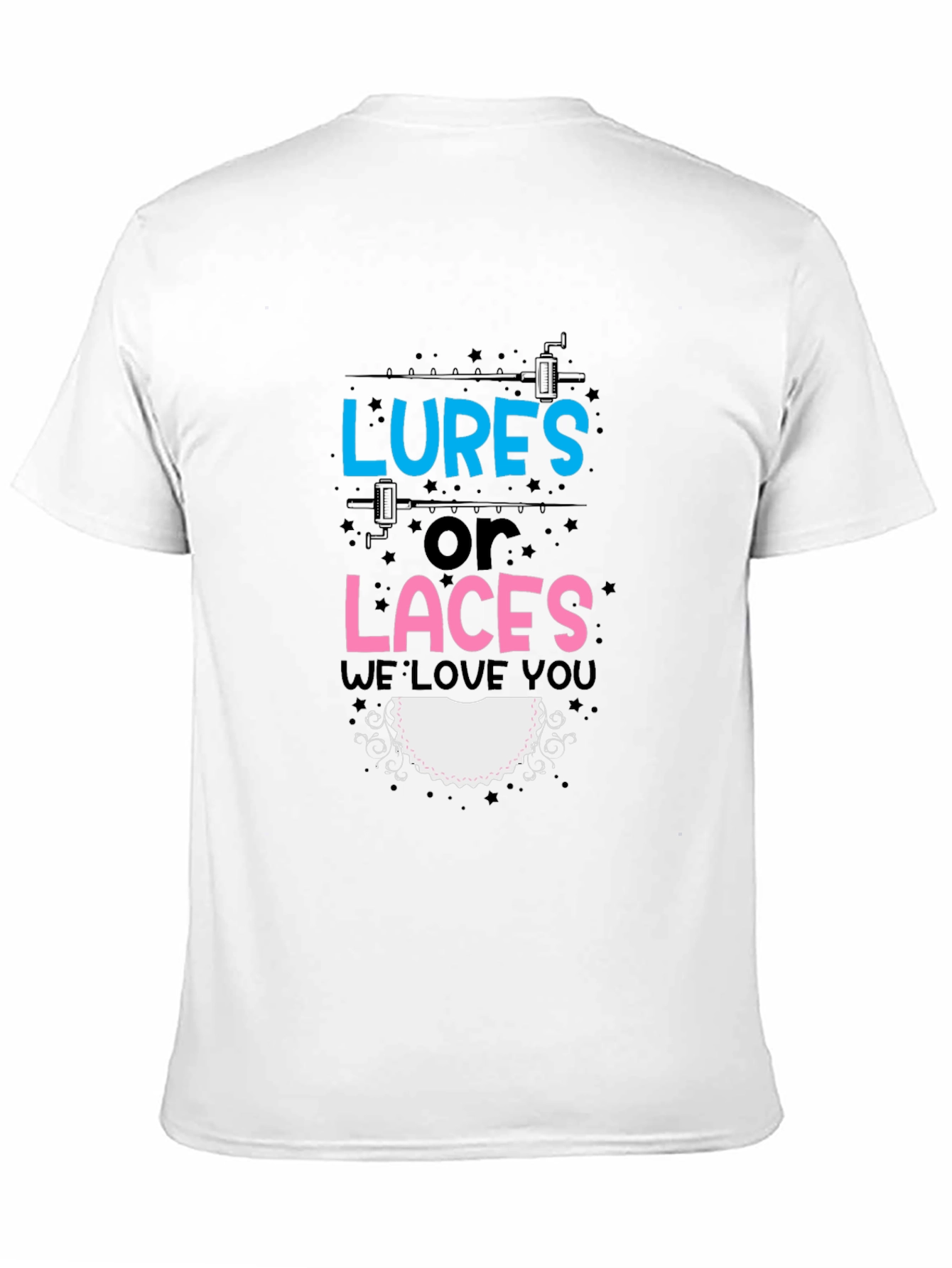 Lures or Laces Gender Reveal T-Shirt
