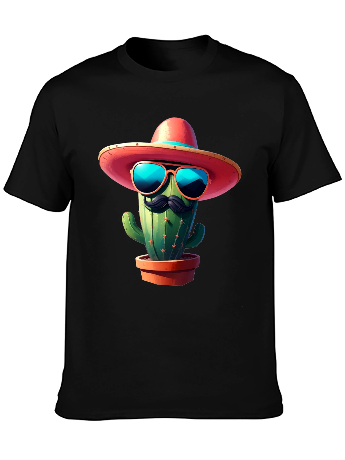 Cool Cactus Tee: Sombrero & Shades