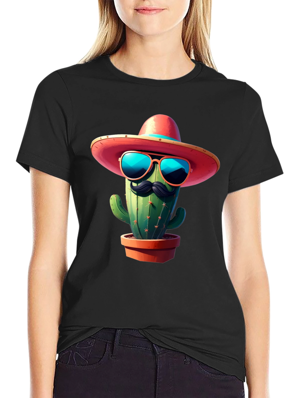 Cool Cactus Tee: Sombrero & Shades