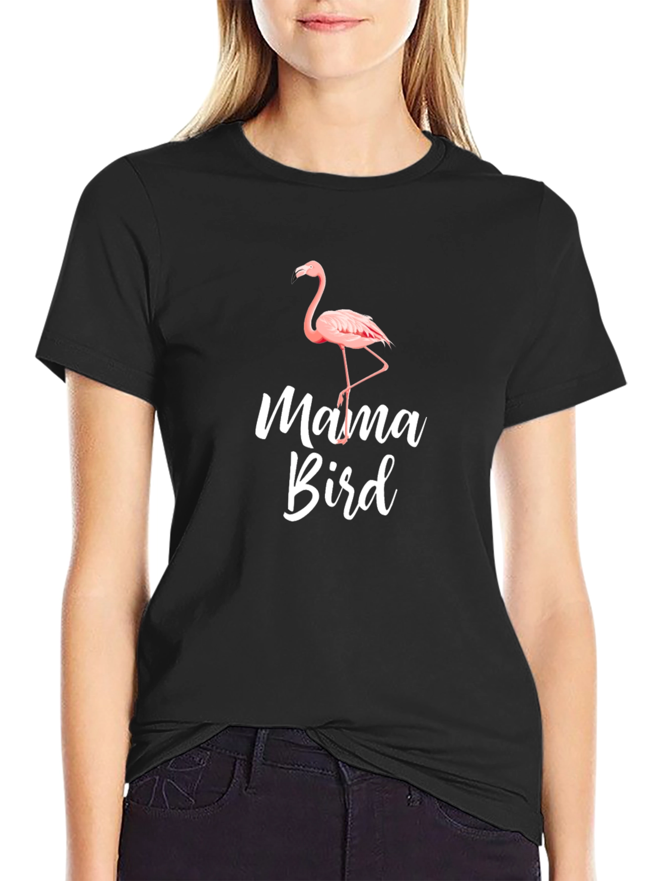 Mama Bird Flamingo T-Shirt