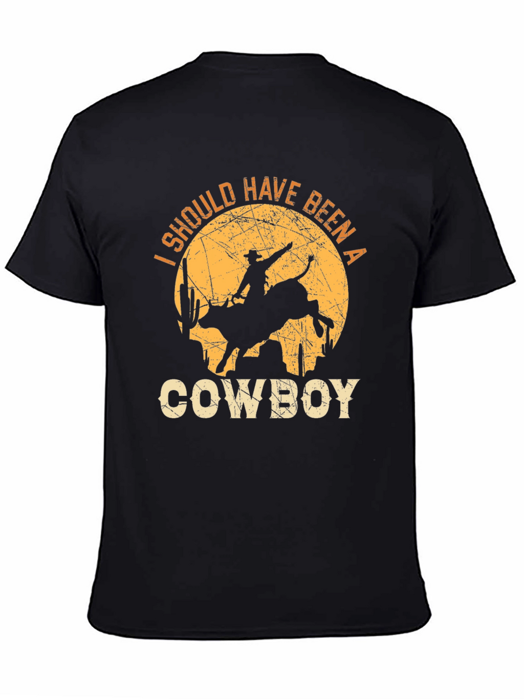 Cowboy Graphic T-Shirt - Western Style Mens Tee