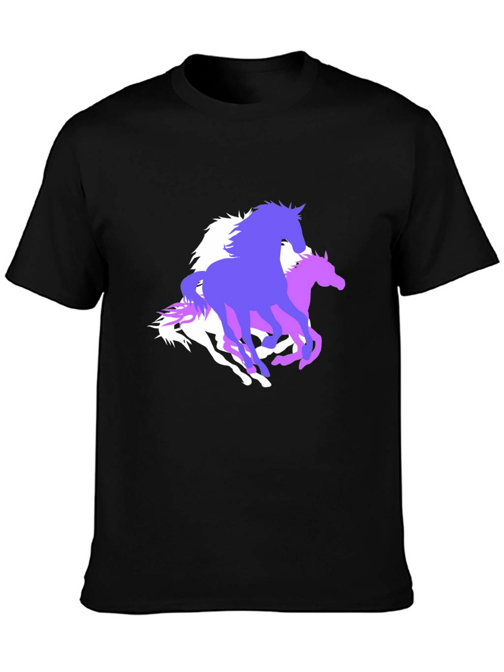 Horse Graphic Tee - Stylish Black T-Shirt
