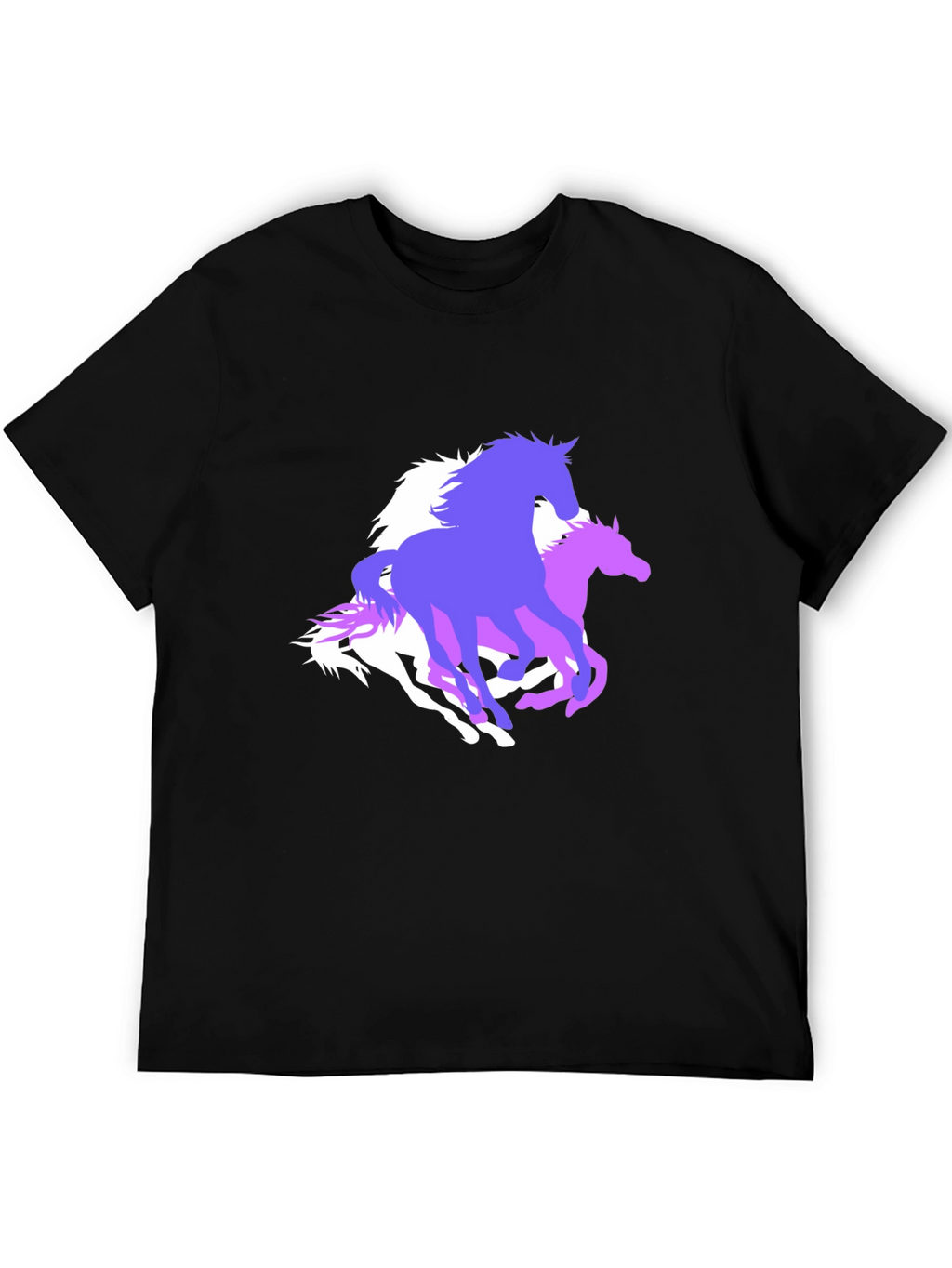 Horse Graphic Tee - Stylish Black T-Shirt