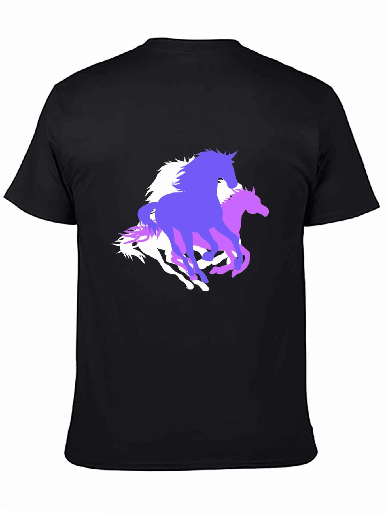 Horse Graphic Tee - Stylish Black T-Shirt