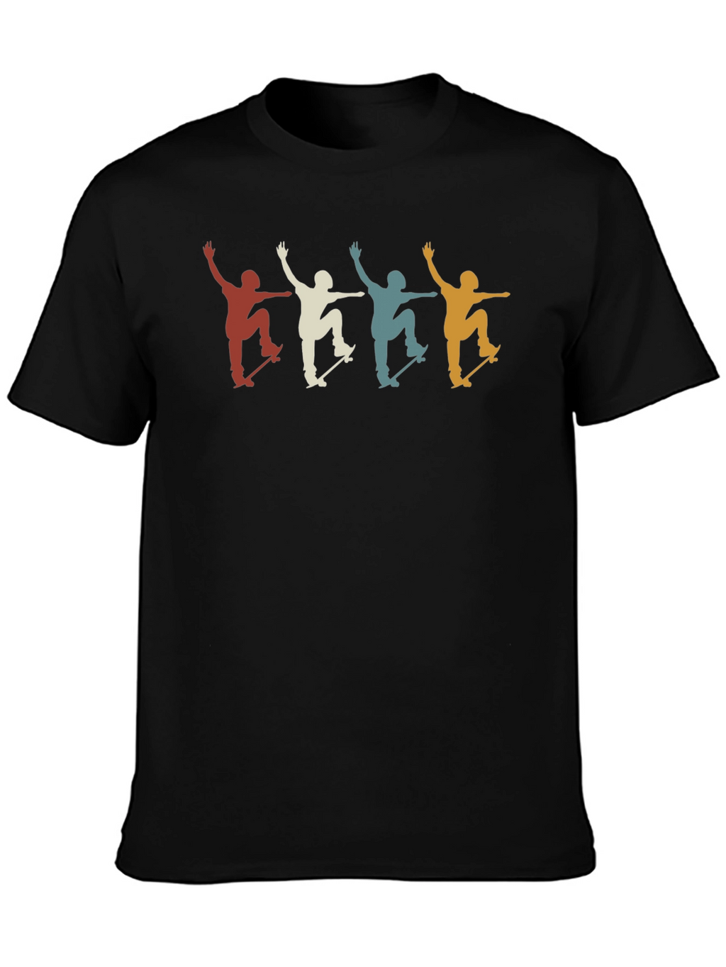 Retro Skateboarder T-Shirt - Cool Graphic Tee