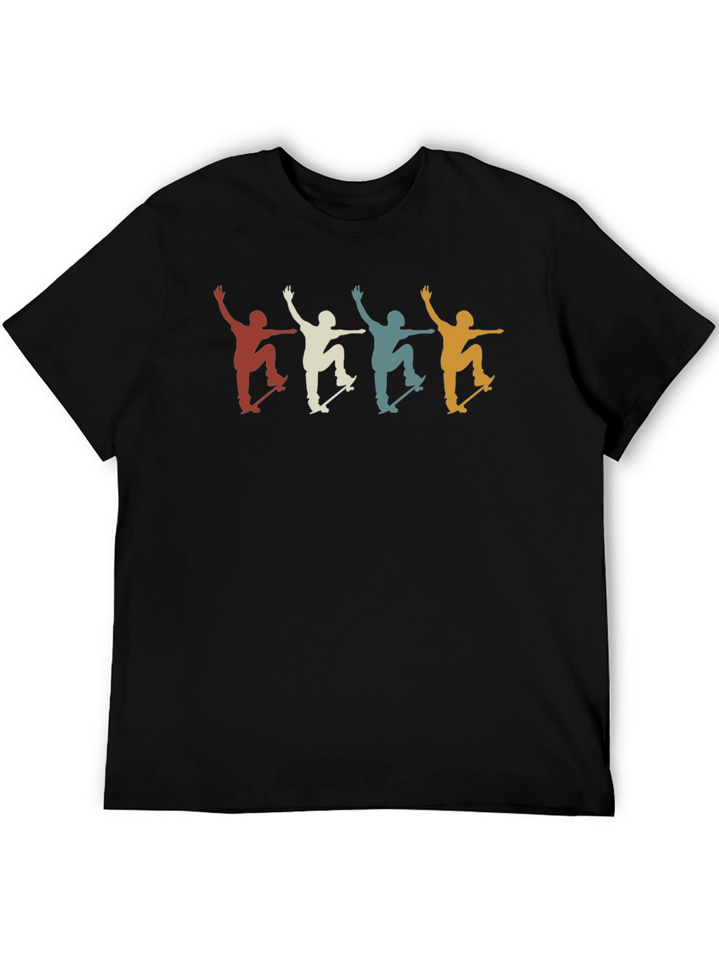 Retro Skateboarder T-Shirt - Cool Graphic Tee