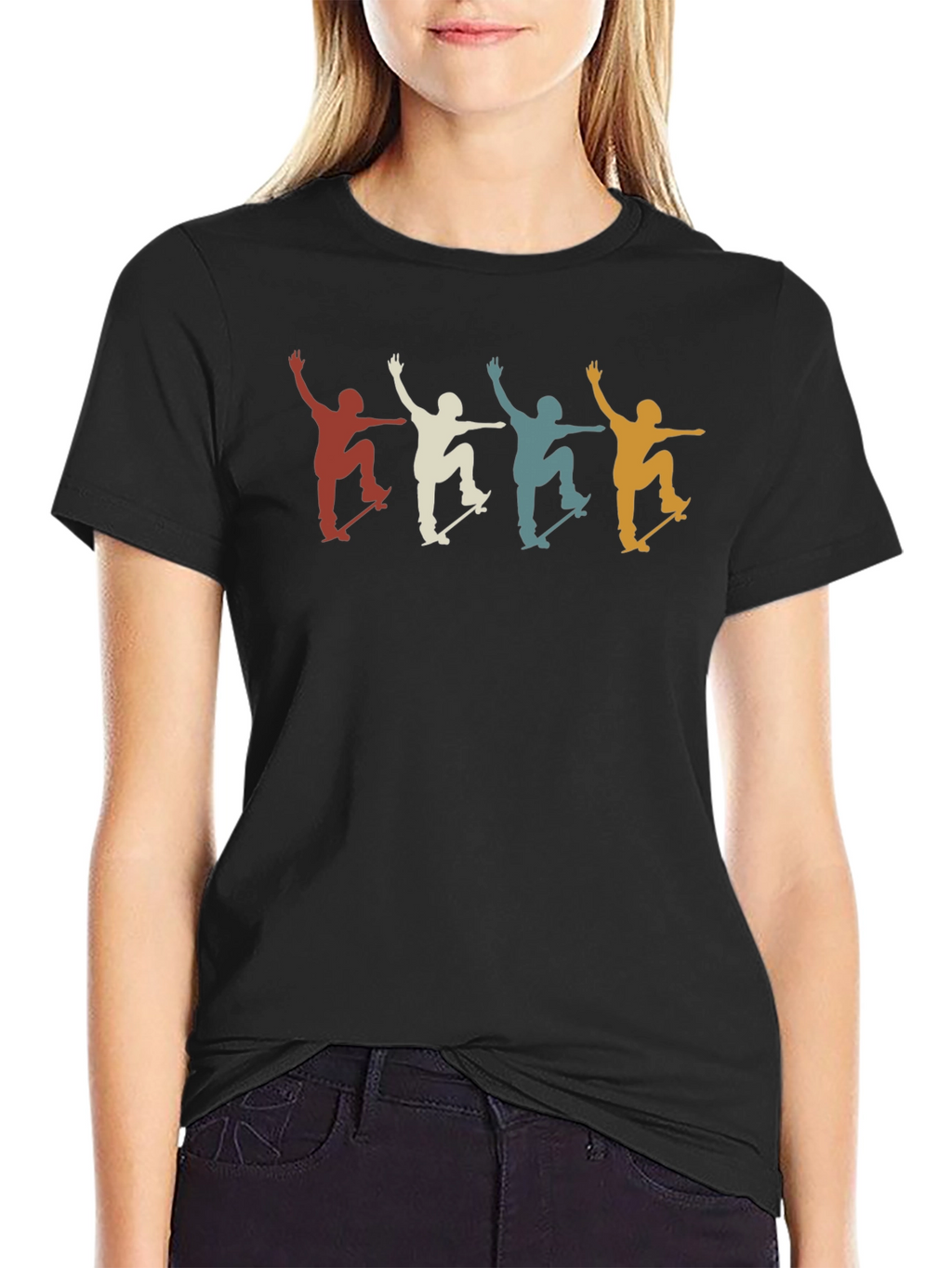 Retro Skateboarder T-Shirt - Cool Graphic Tee