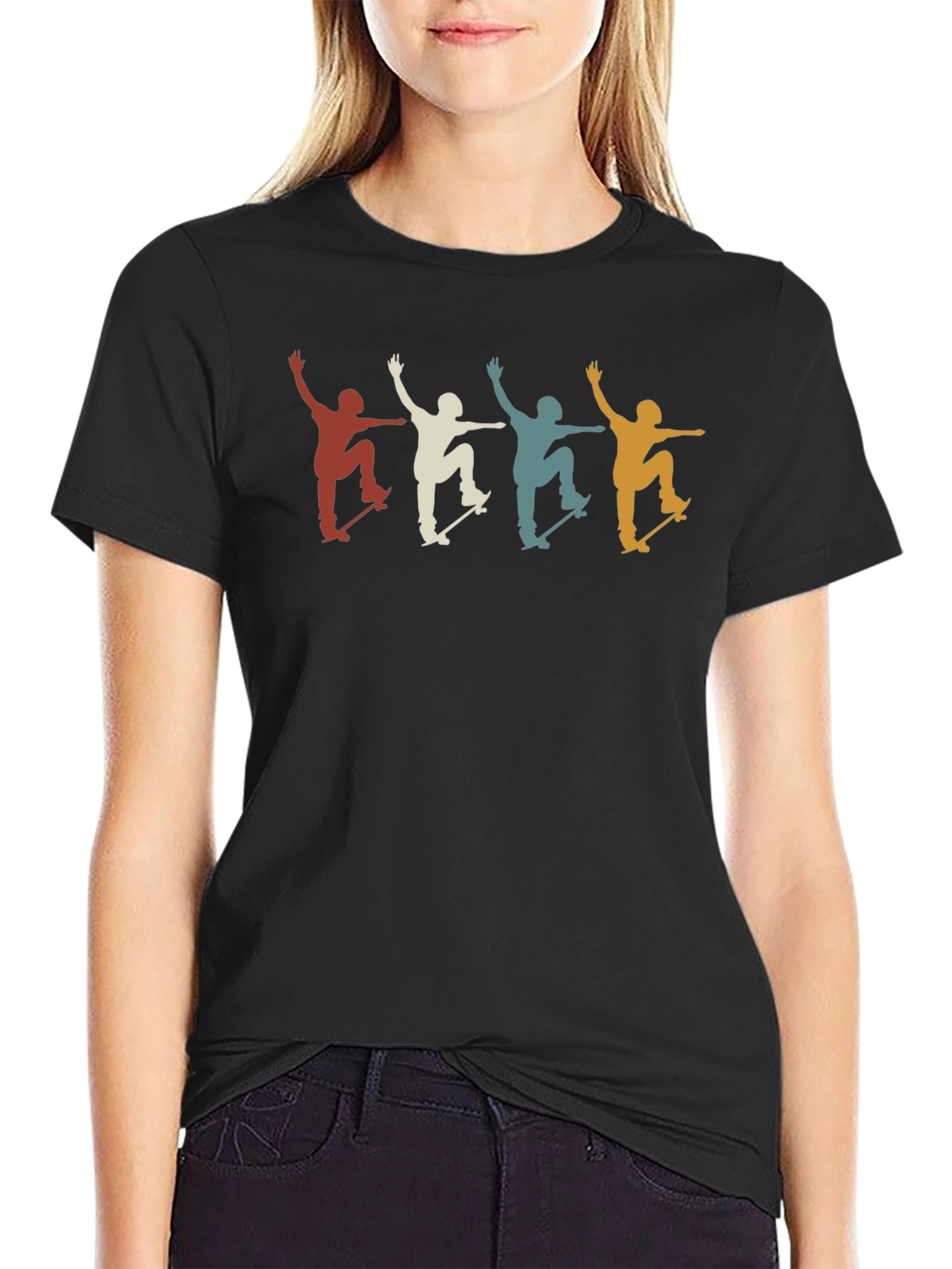 Retro Skateboarder T-Shirt - Cool Graphic Tee