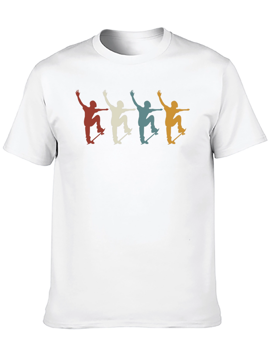 Retro Skateboarder T-Shirt - Cool Graphic Tee