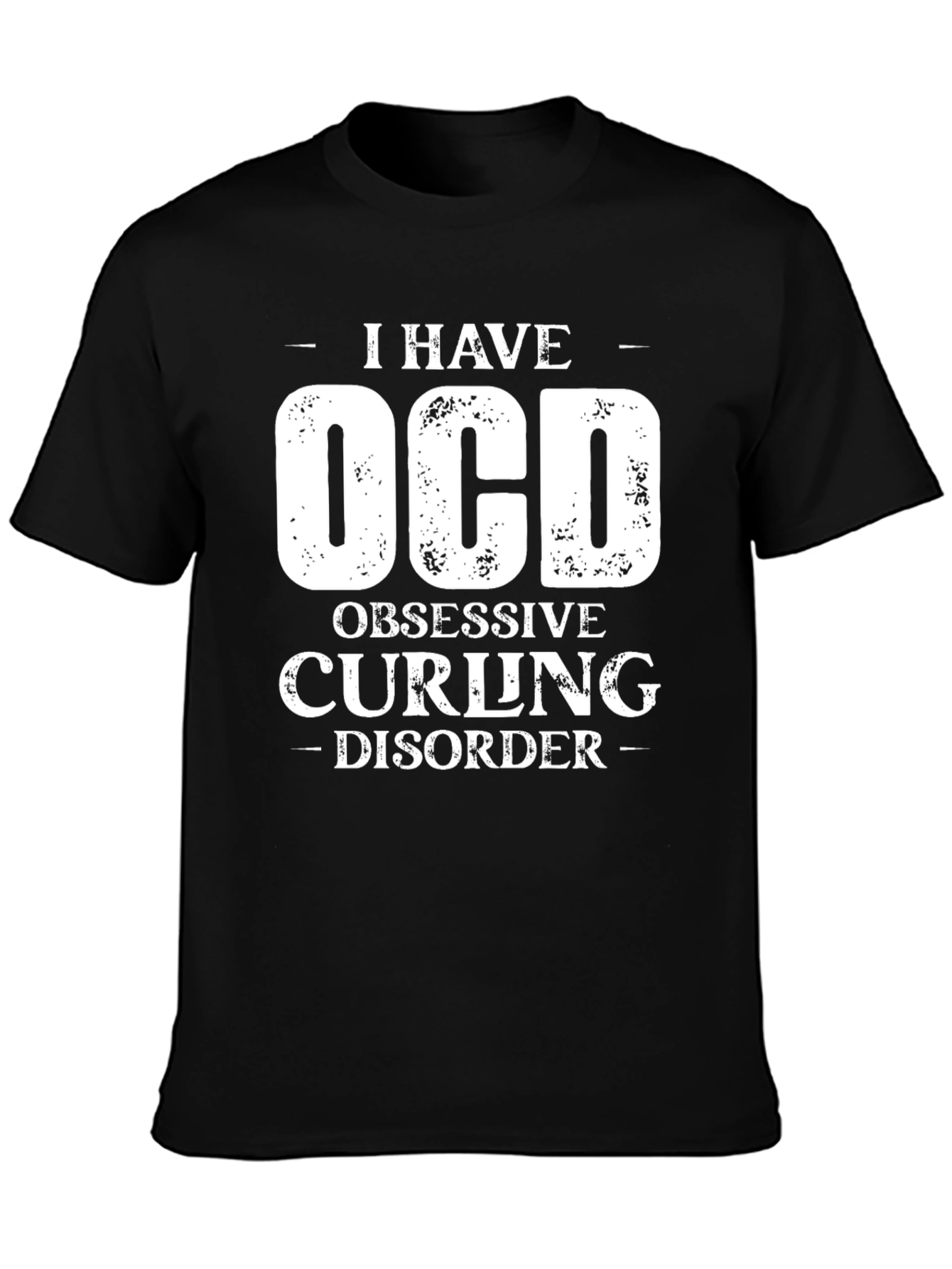 OCD Obsessive Curling Disorder Graphic T-Shirt