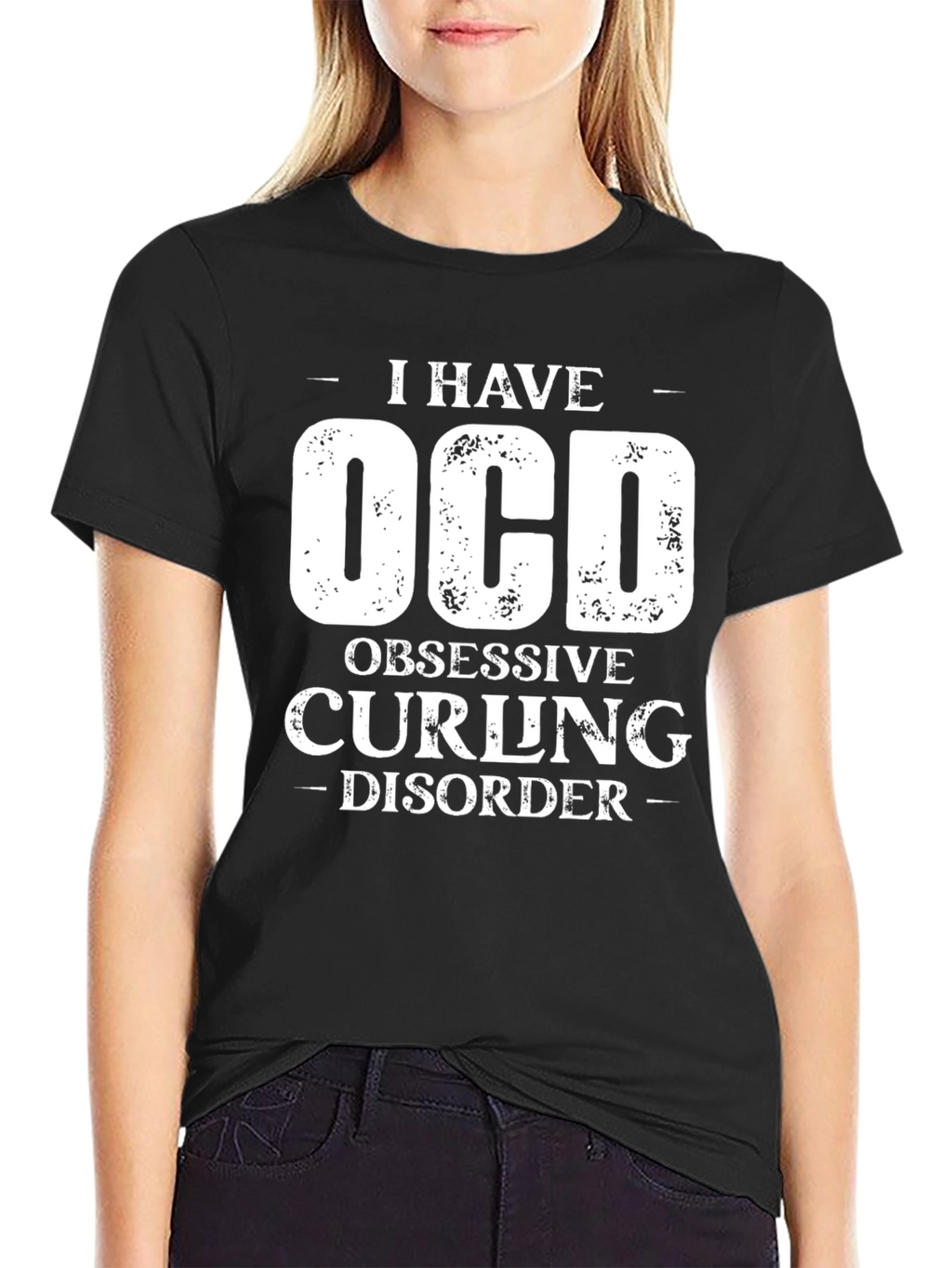 OCD Obsessive Curling Disorder Graphic T-Shirt