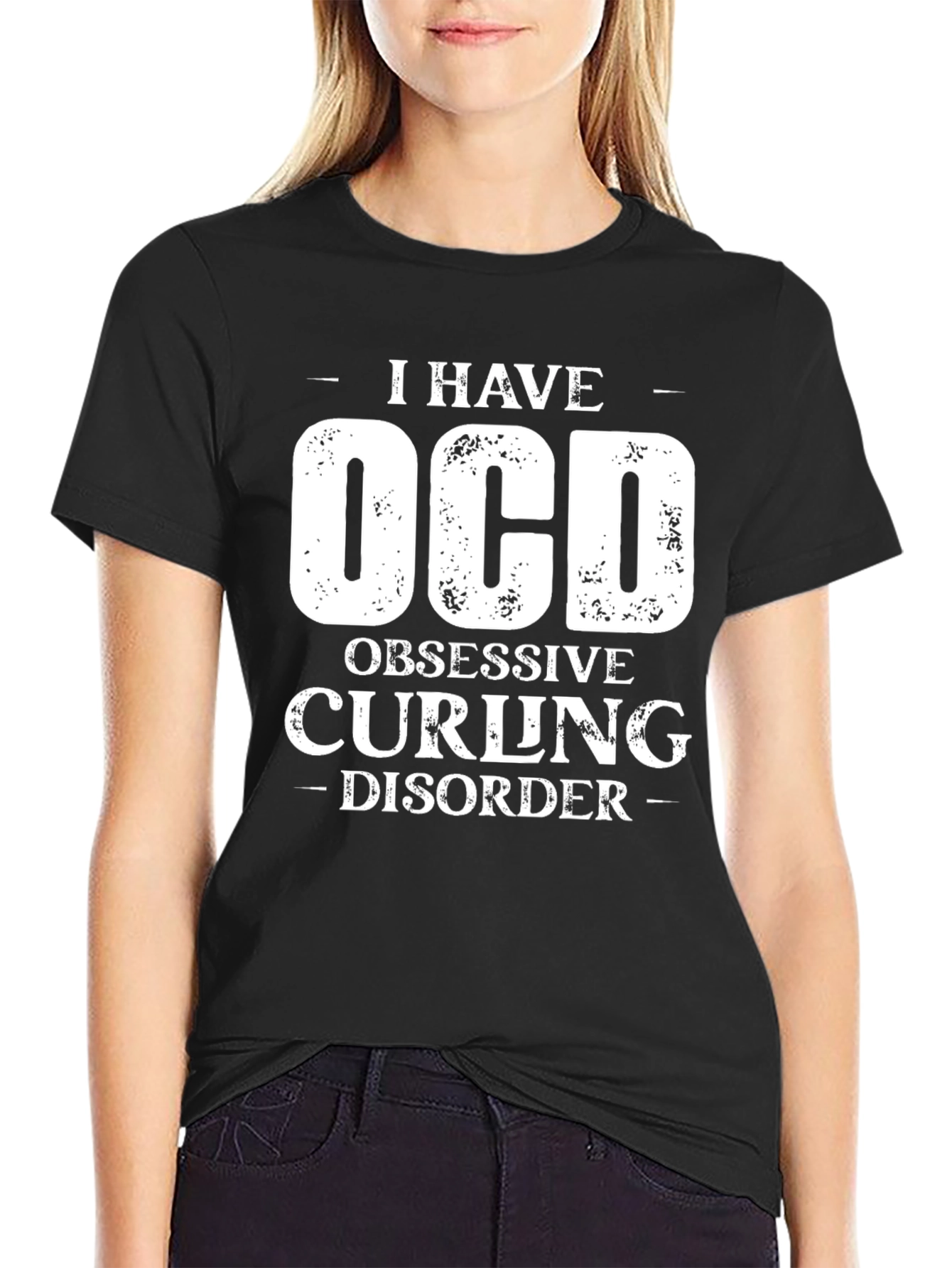 OCD Obsessive Curling Disorder Graphic T-Shirt