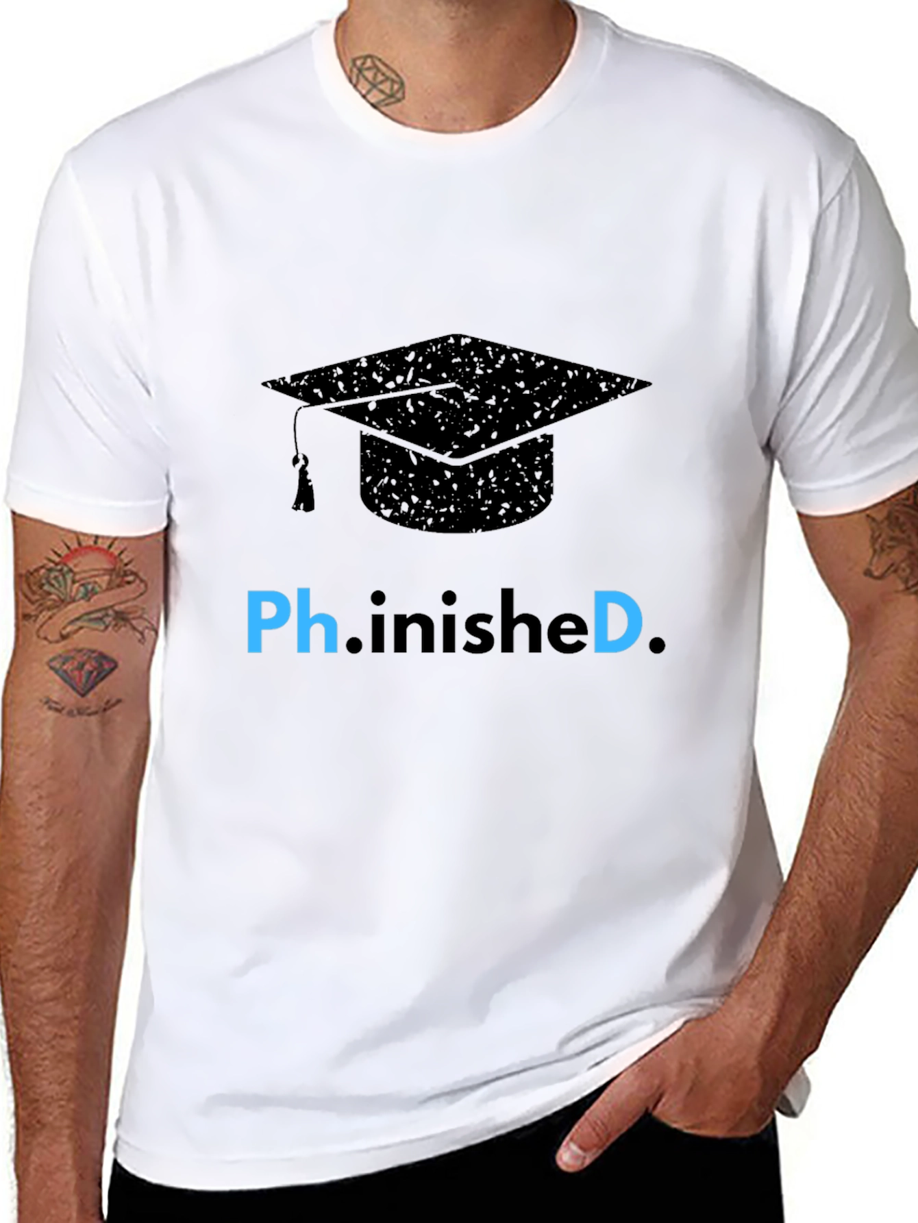 Ph.inished Graduation T-Shirt - Celebrate Success