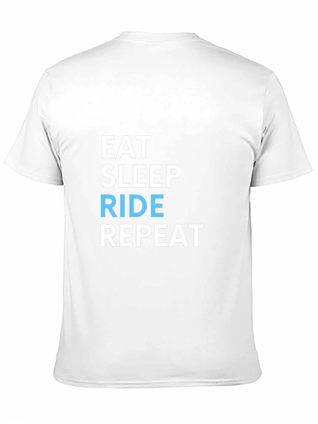 Eat Sleep Ride Repeat Black Graphic T-Shirt