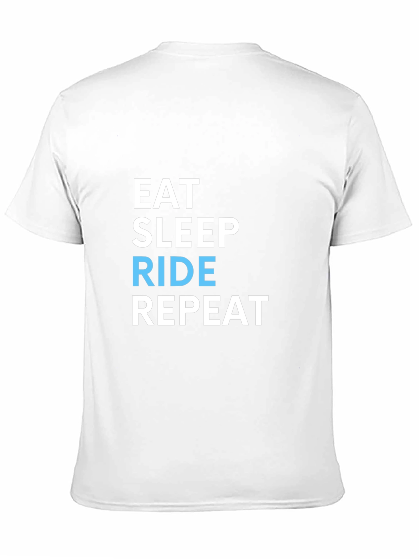 Eat Sleep Ride Repeat Black Graphic T-Shirt