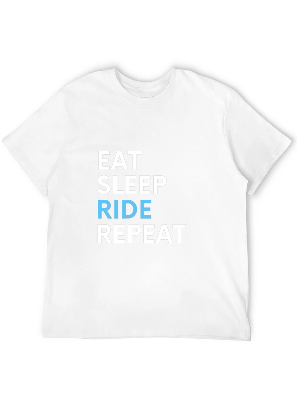 Eat Sleep Ride Repeat Black Graphic T-Shirt