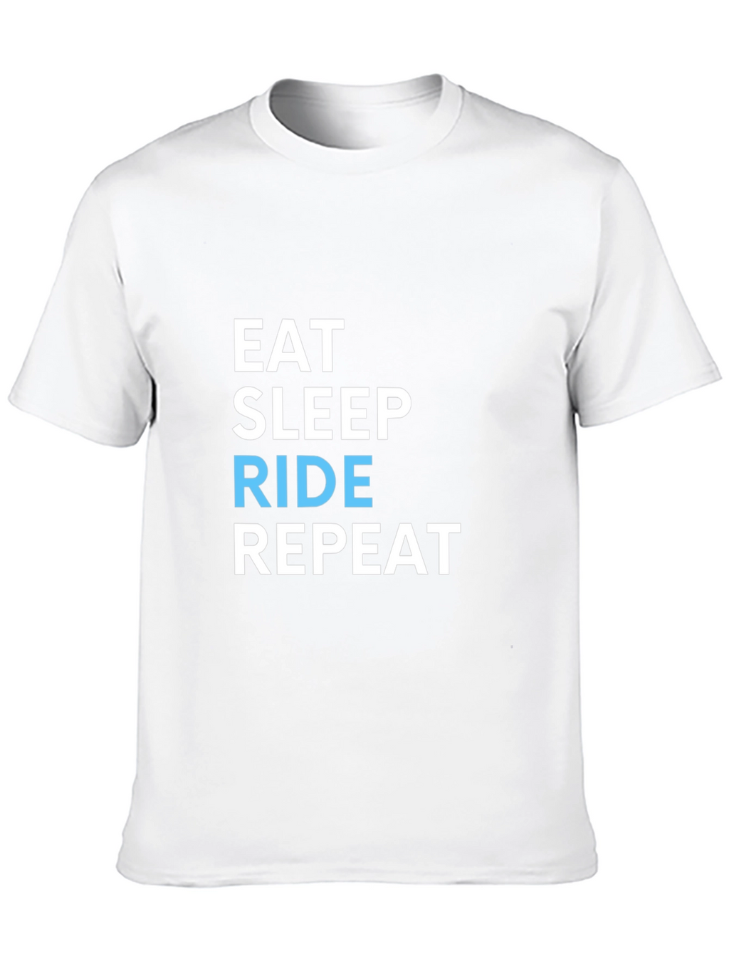 Eat Sleep Ride Repeat Black Graphic T-Shirt