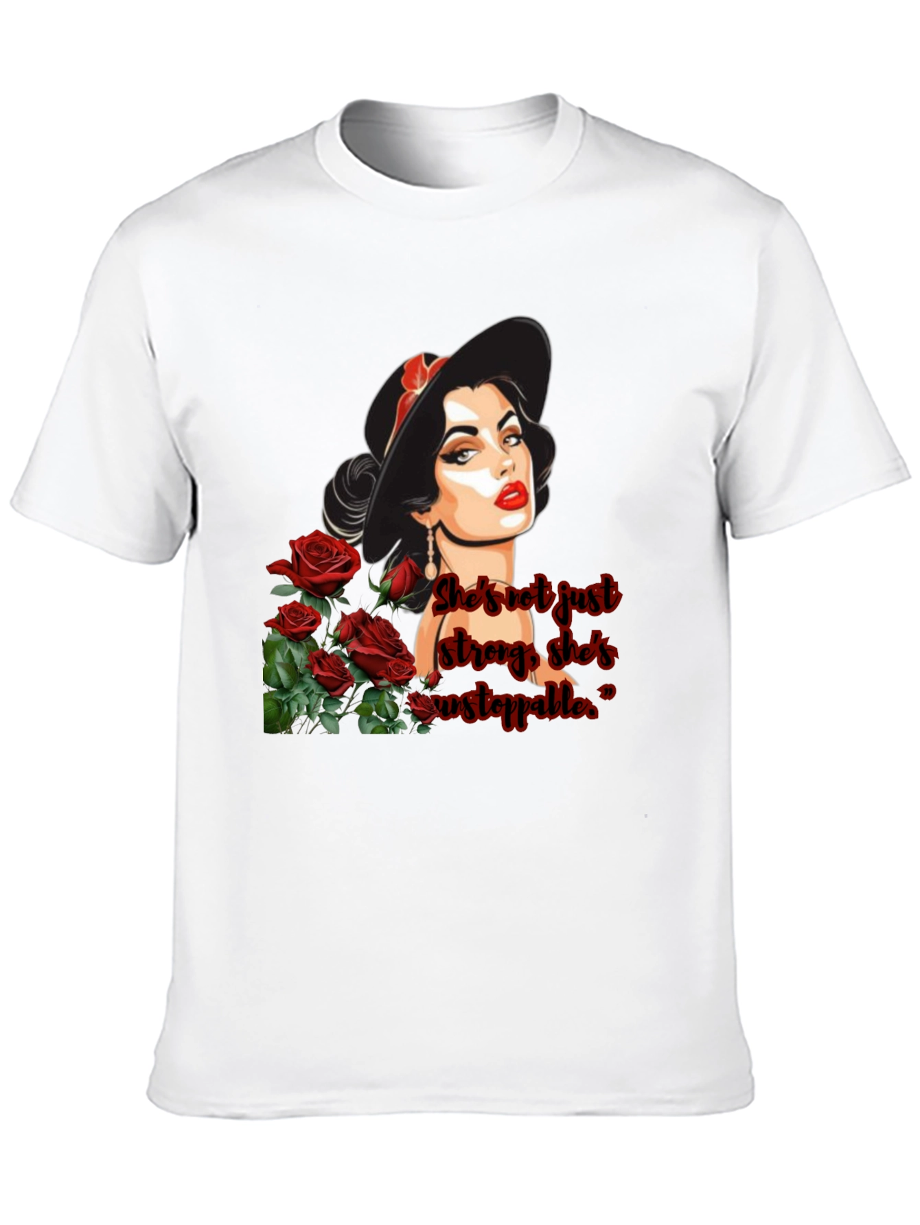Woman & Roses Graphic Tee