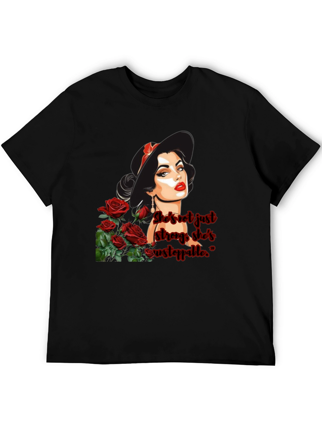 Woman & Roses Graphic Tee
