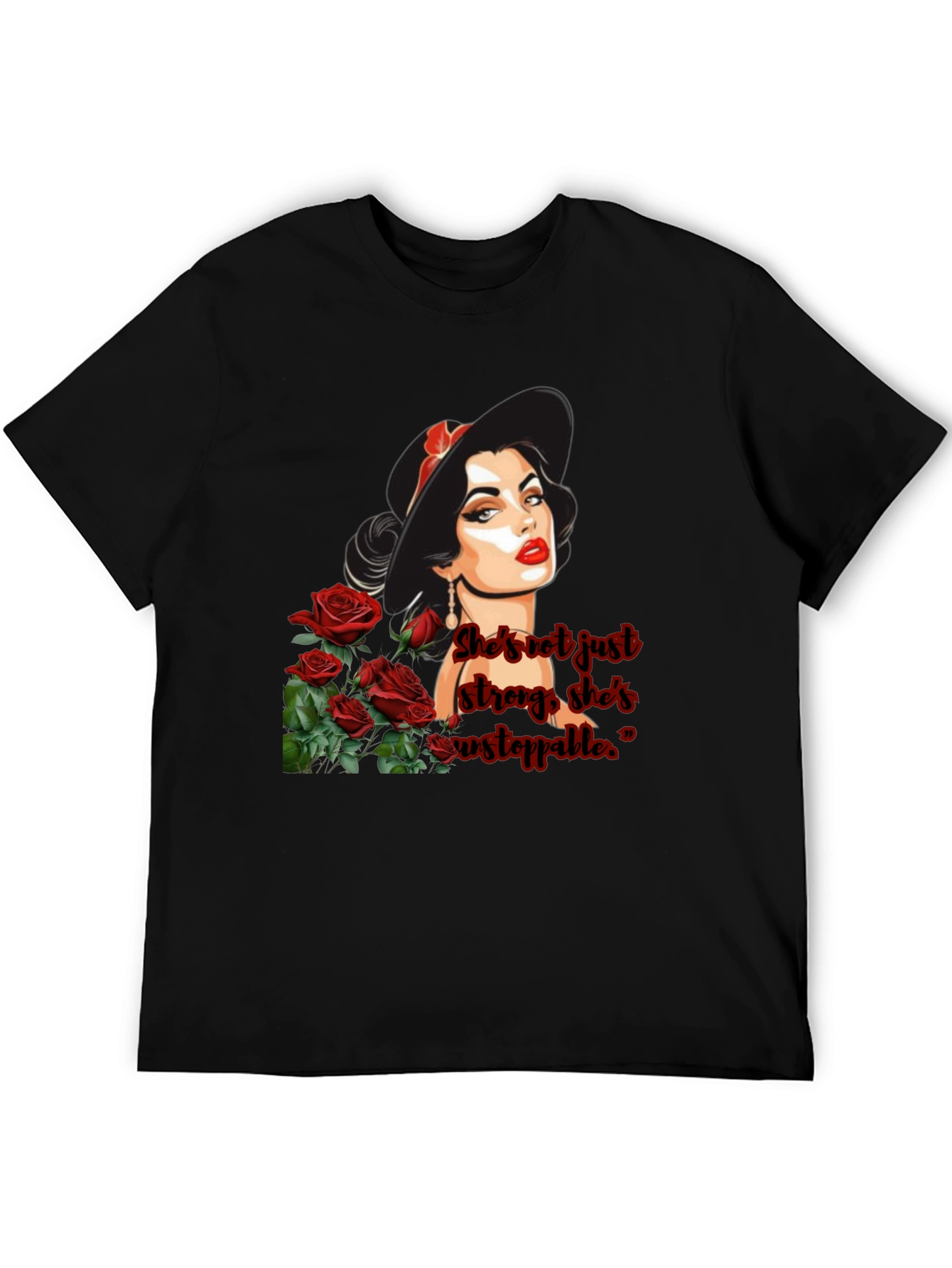 Woman & Roses Graphic Tee