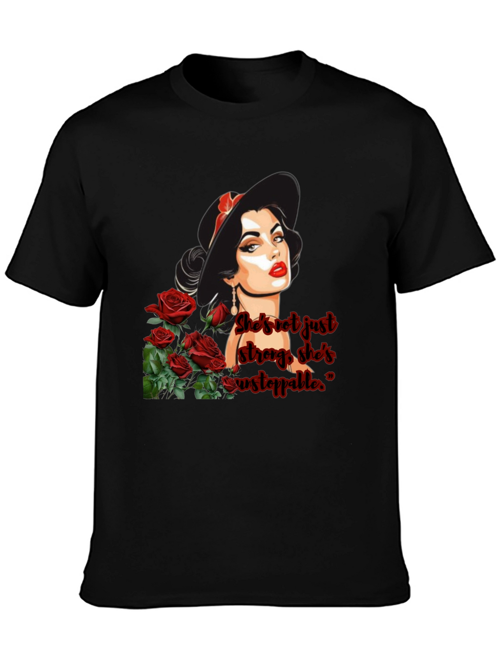 Woman & Roses Graphic Tee