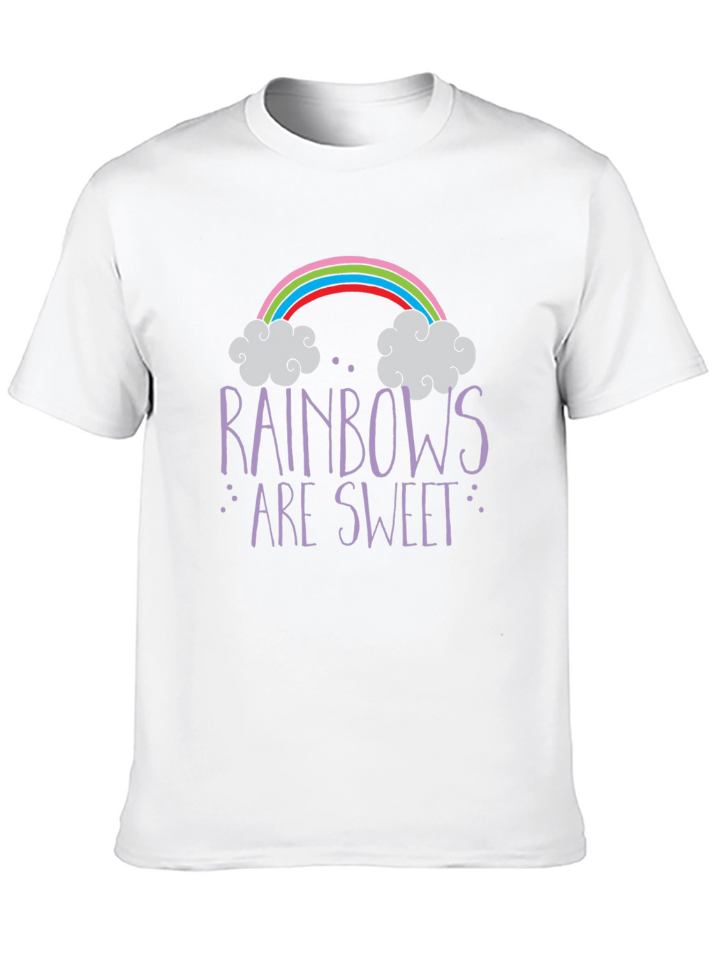 Rainbows Are Sweet Graphic Tee - Trendy Unisex T-Shirt
