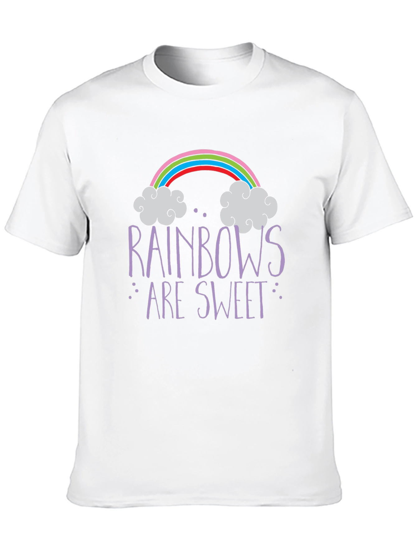 Rainbows Are Sweet Graphic Tee - Trendy Unisex T-Shirt
