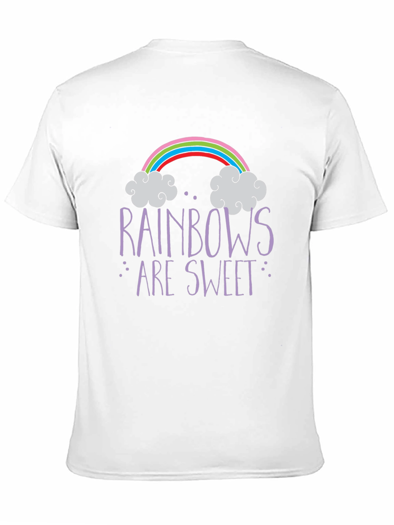 Rainbows Are Sweet Graphic Tee - Trendy Unisex T-Shirt