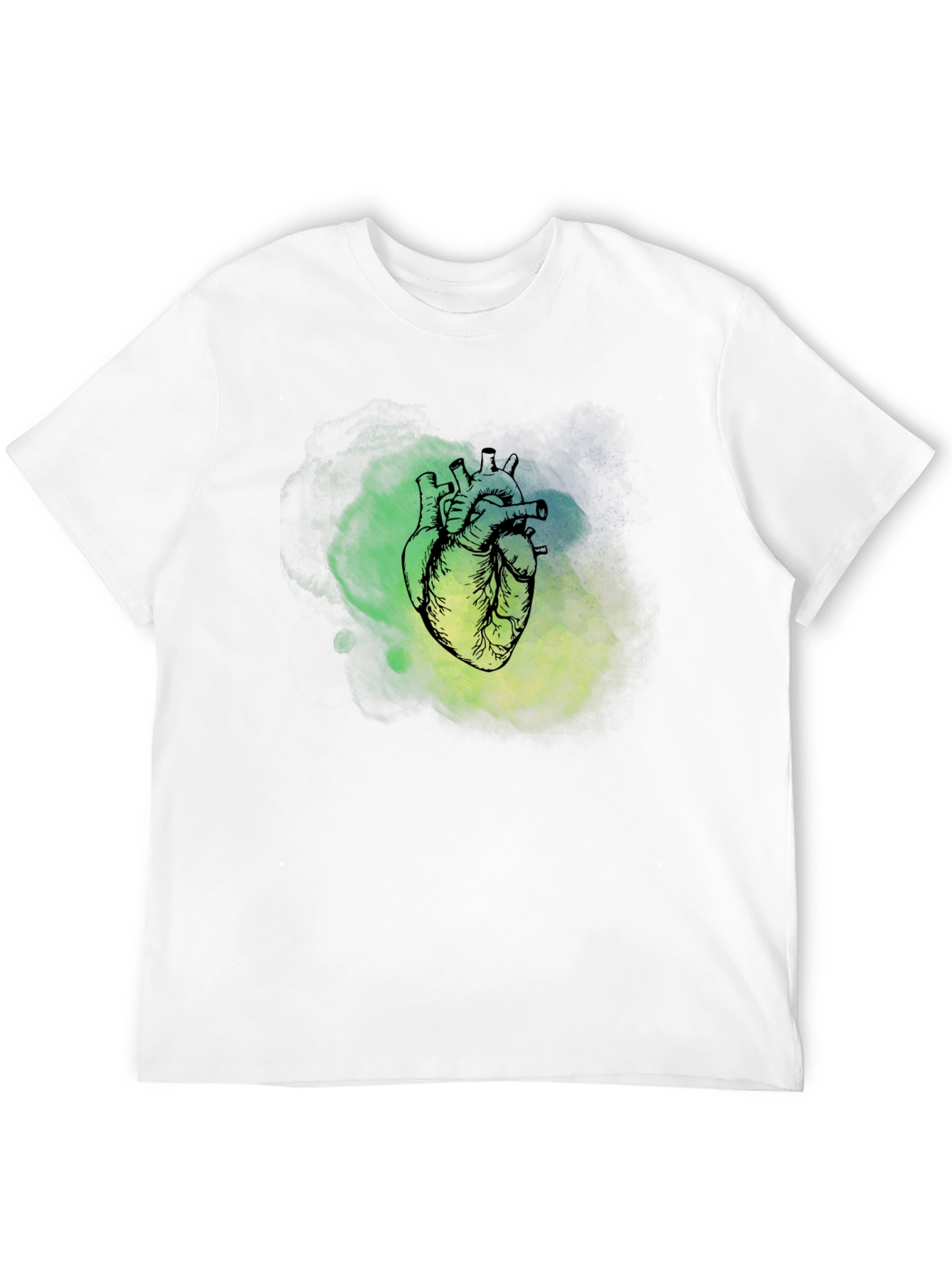 Anatomical Heart Graphic T-Shirt - Black