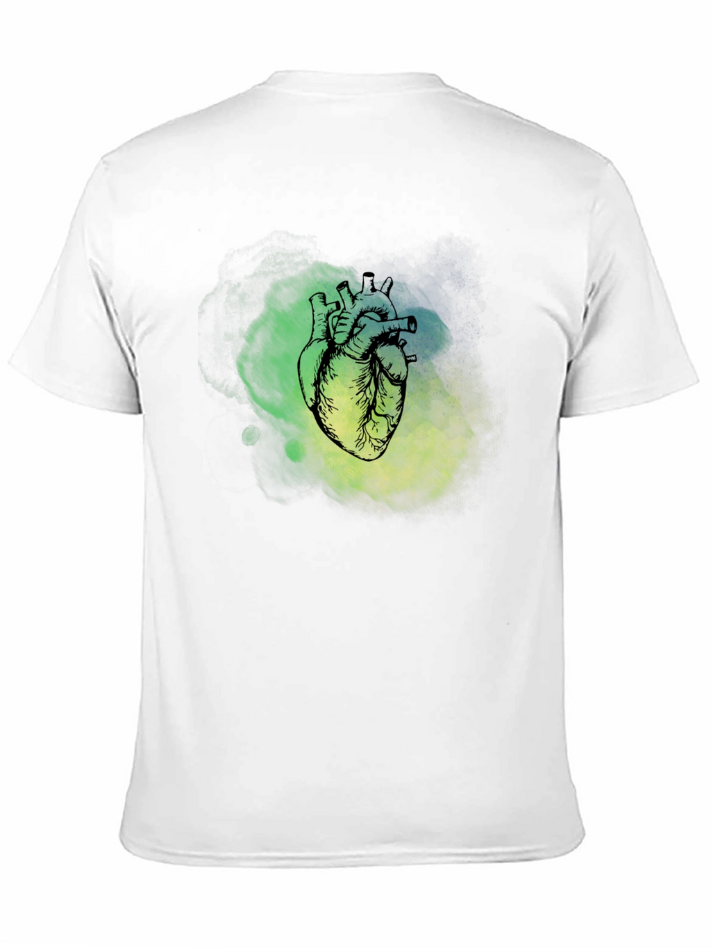 Anatomical Heart Graphic T-Shirt - Black