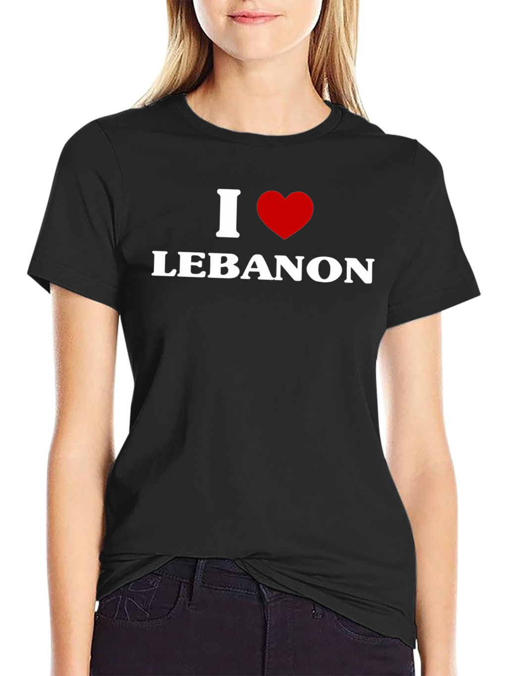 I Heart Lebanon T-Shirt - Patriotic Pride Tee