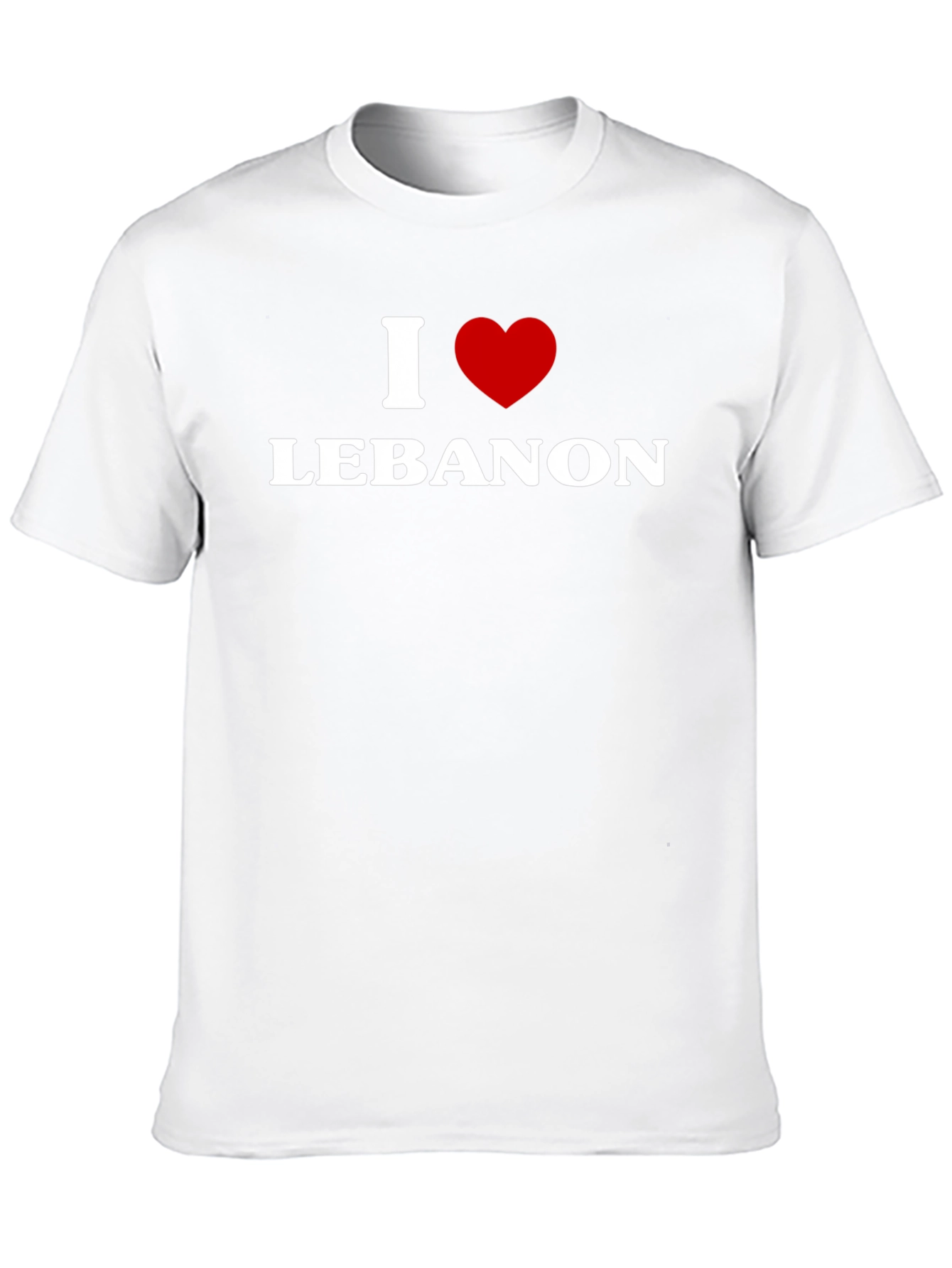 I Heart Lebanon T-Shirt - Patriotic Pride Tee