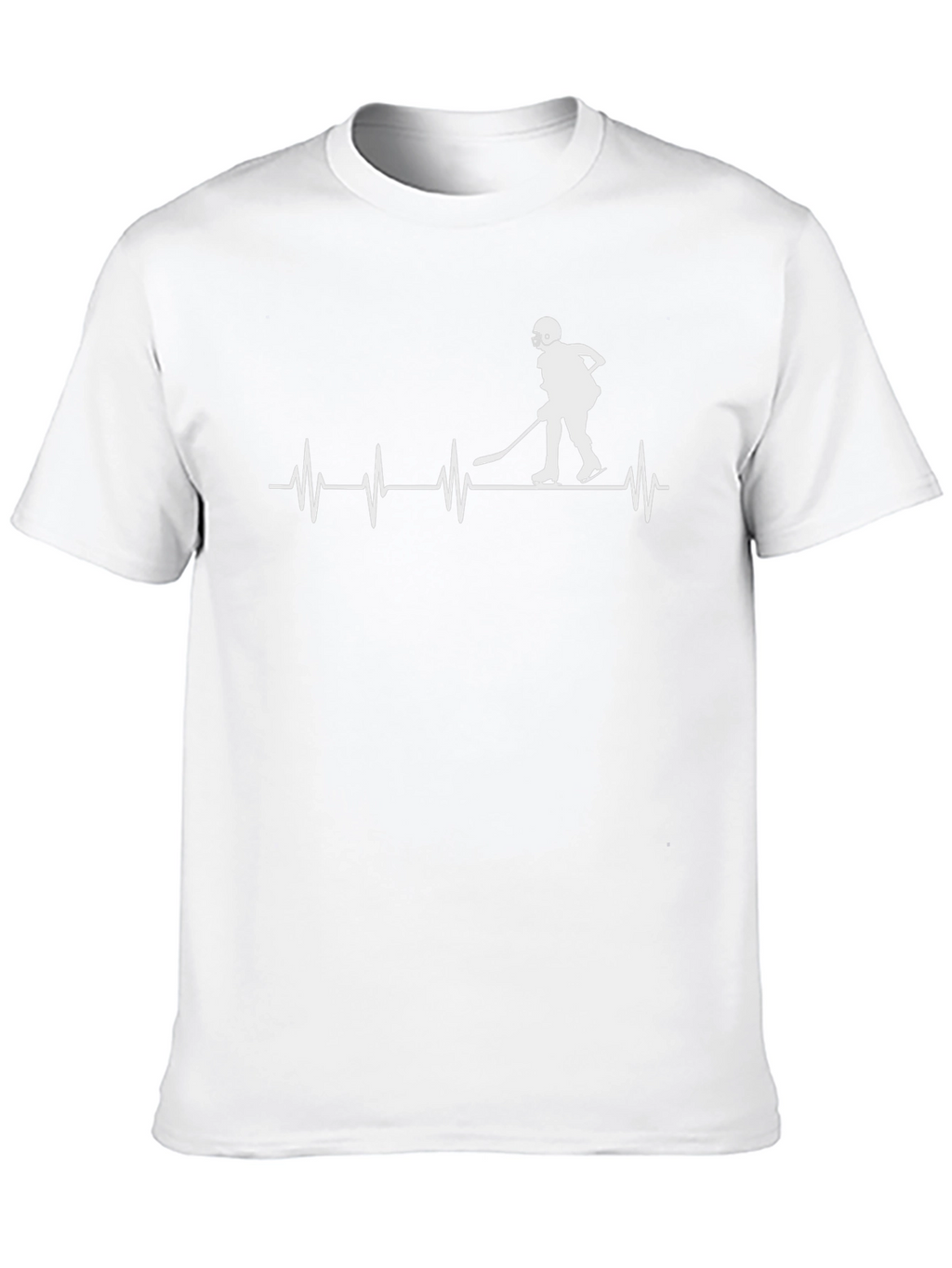Hockey Heartbeat T-Shirt - Black