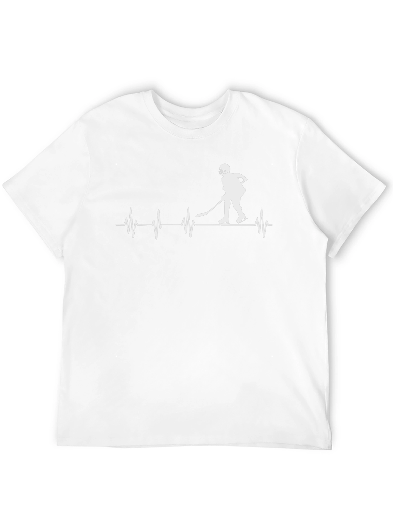 Hockey Heartbeat T-Shirt - Black