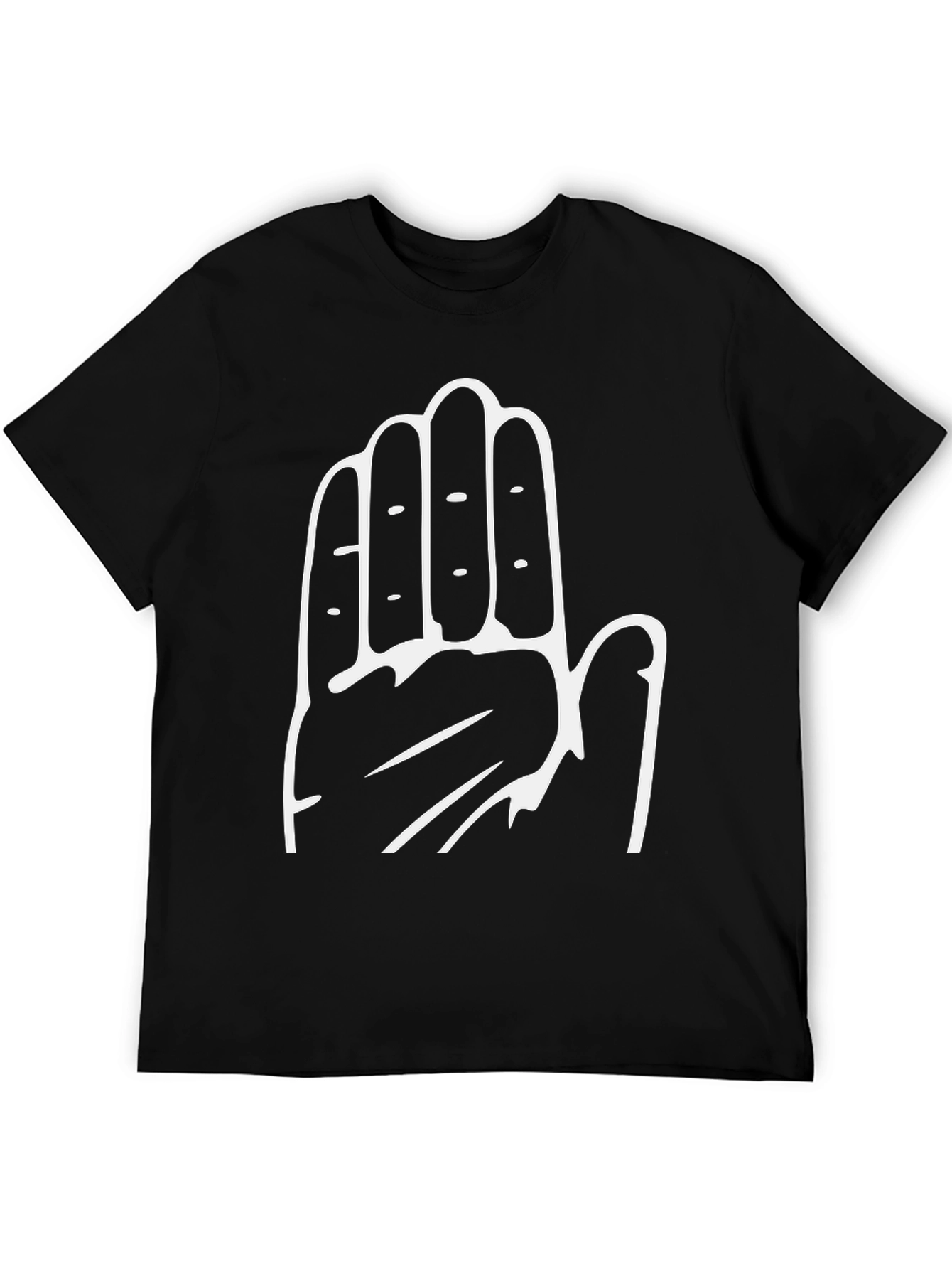 Hand Print Graphic T-Shirt - Stylish Casual Wear