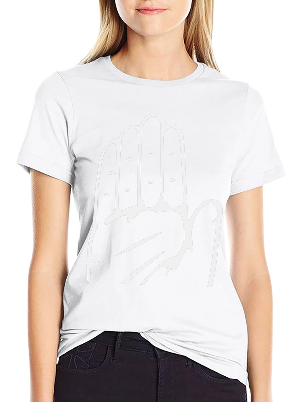 Hand Print Graphic T-Shirt - Stylish Casual Wear
