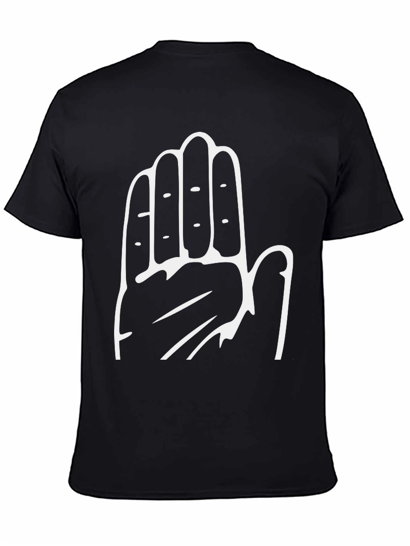 Hand Print Graphic T-Shirt - Stylish Casual Wear