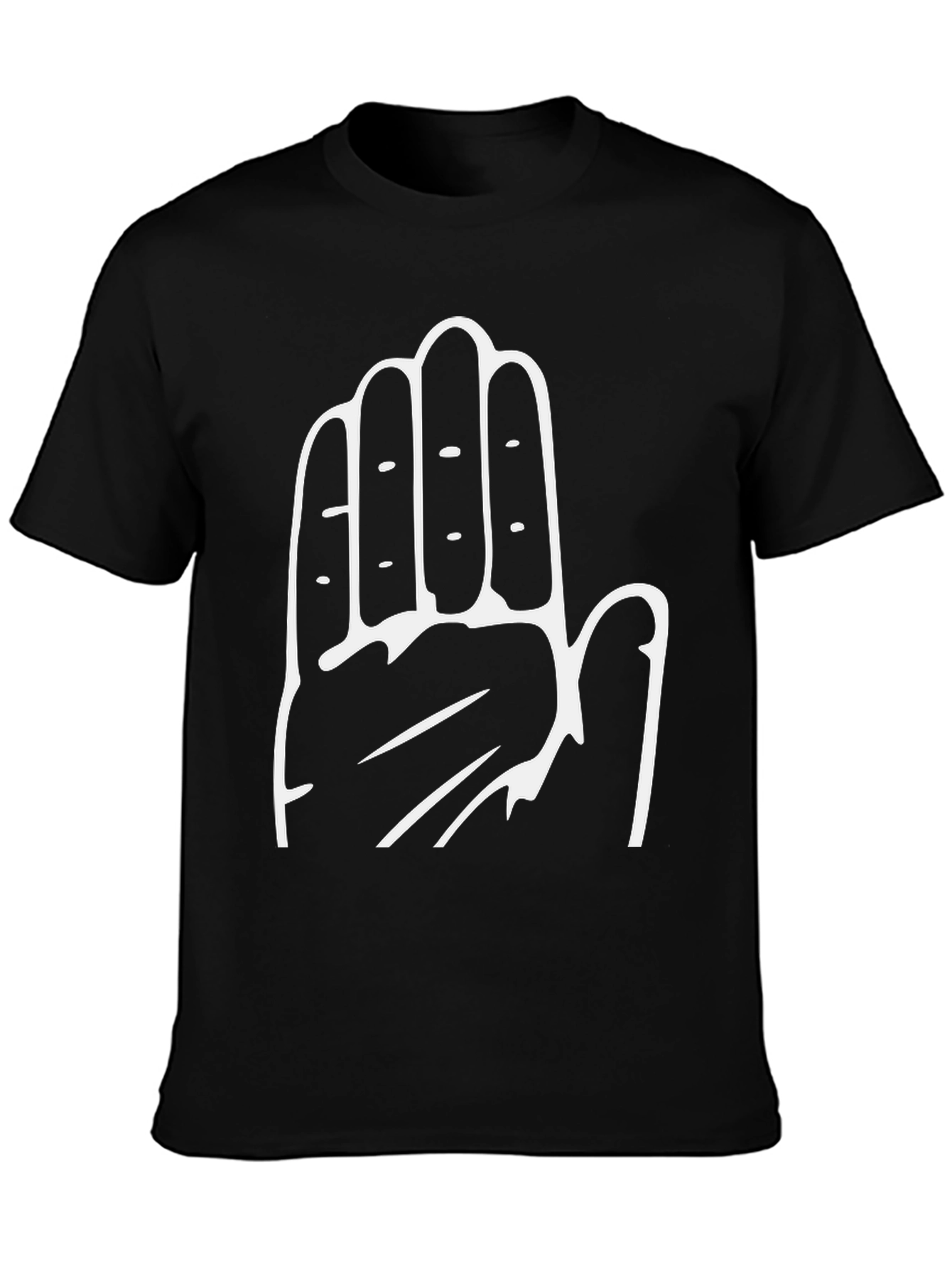 Hand Print Graphic T-Shirt - Stylish Casual Wear