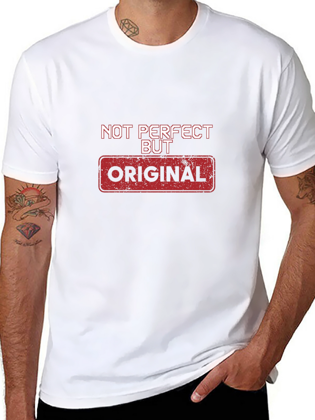 Original Graphic Tee - Black Crewneck T-Shirt