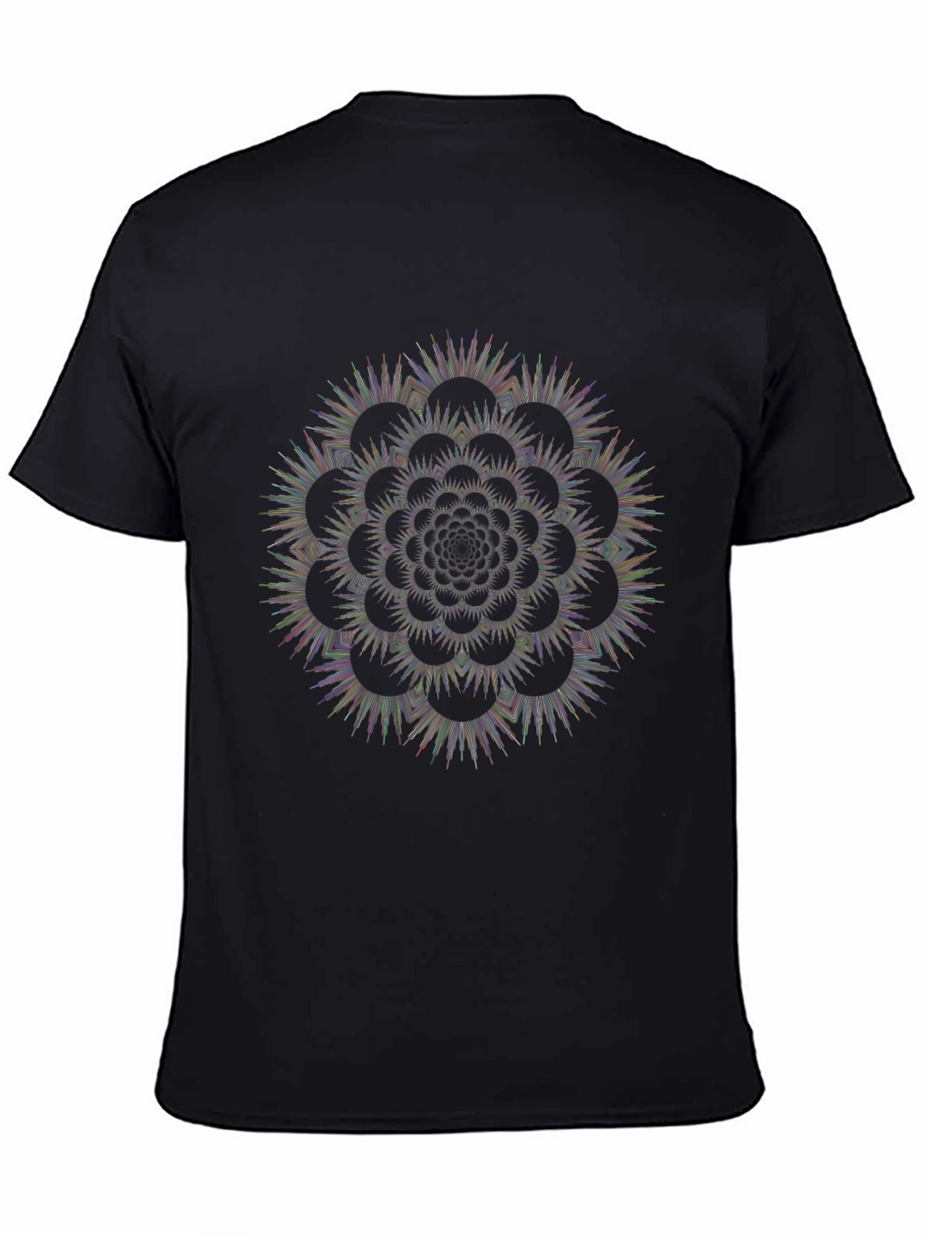 Cosmic Mandala Graphic Tee - Black T-Shirt
