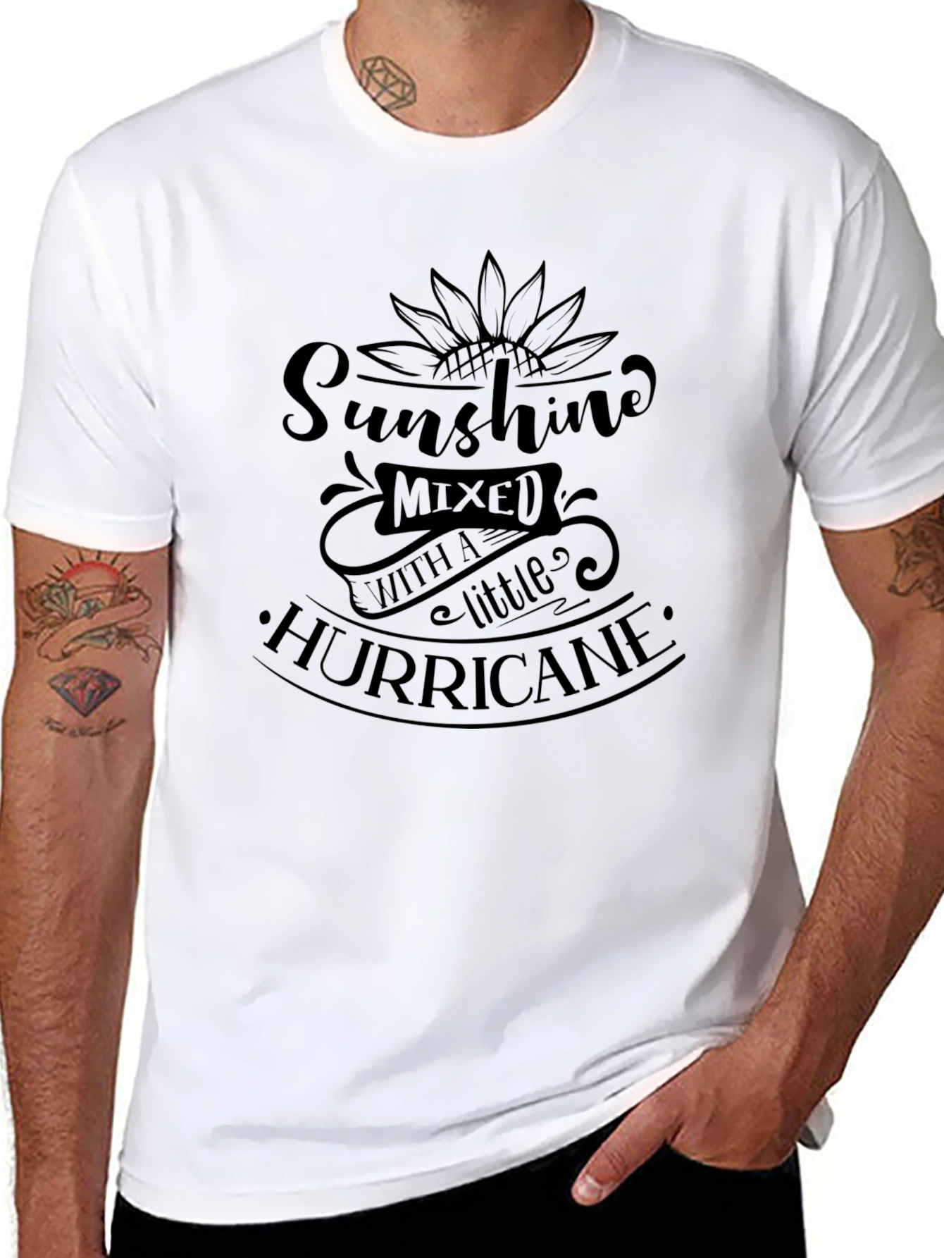 Sunshine & Hurricane Graphic Tee - Black